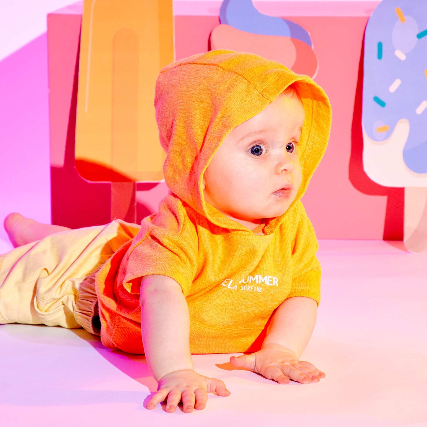 Hoodie sweatshirt ORANGE