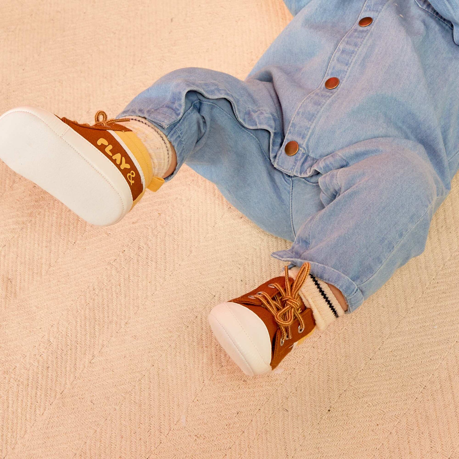 Long denim dungarees BLUE