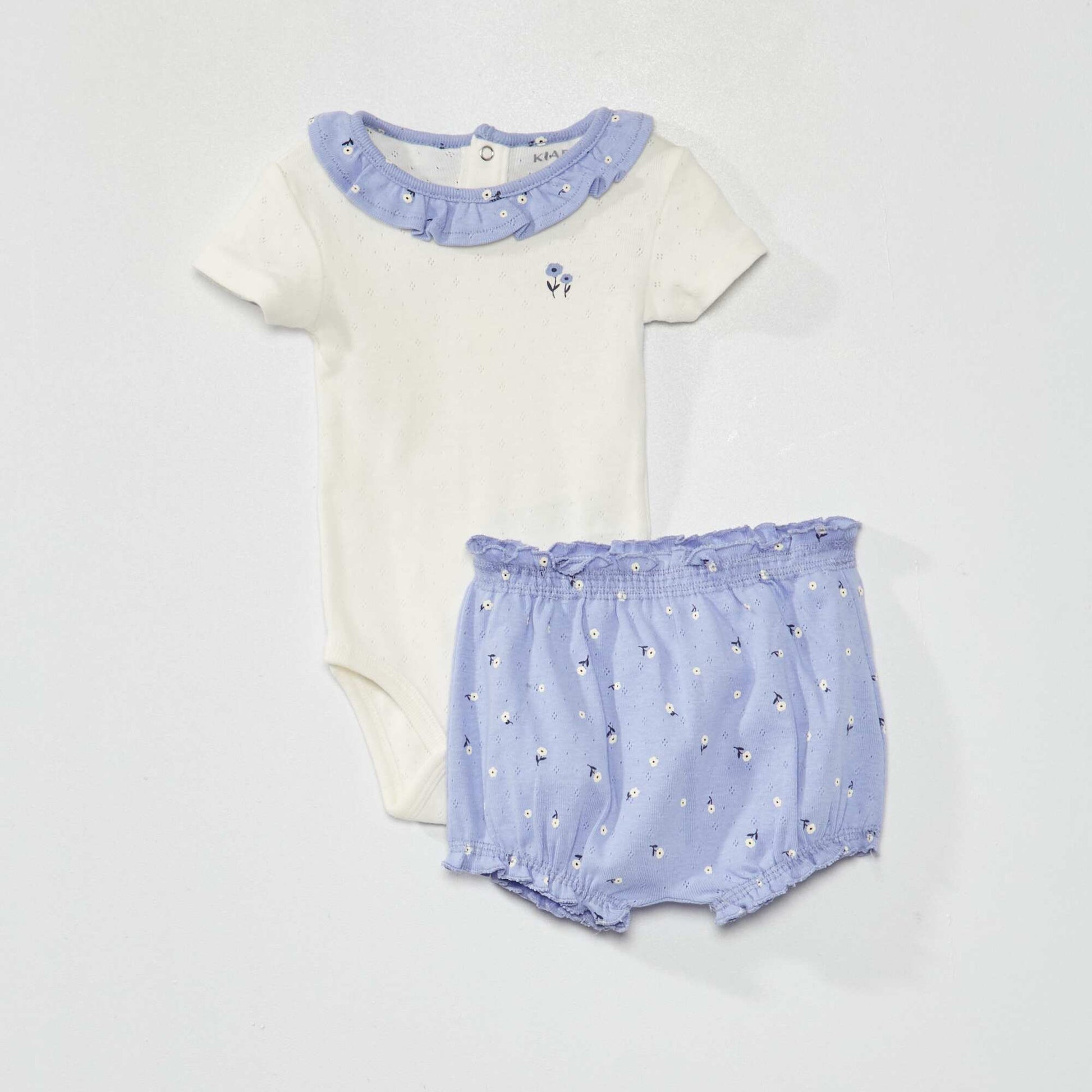 Bodysuit + bloomer shorts - Two-piece set BLUE