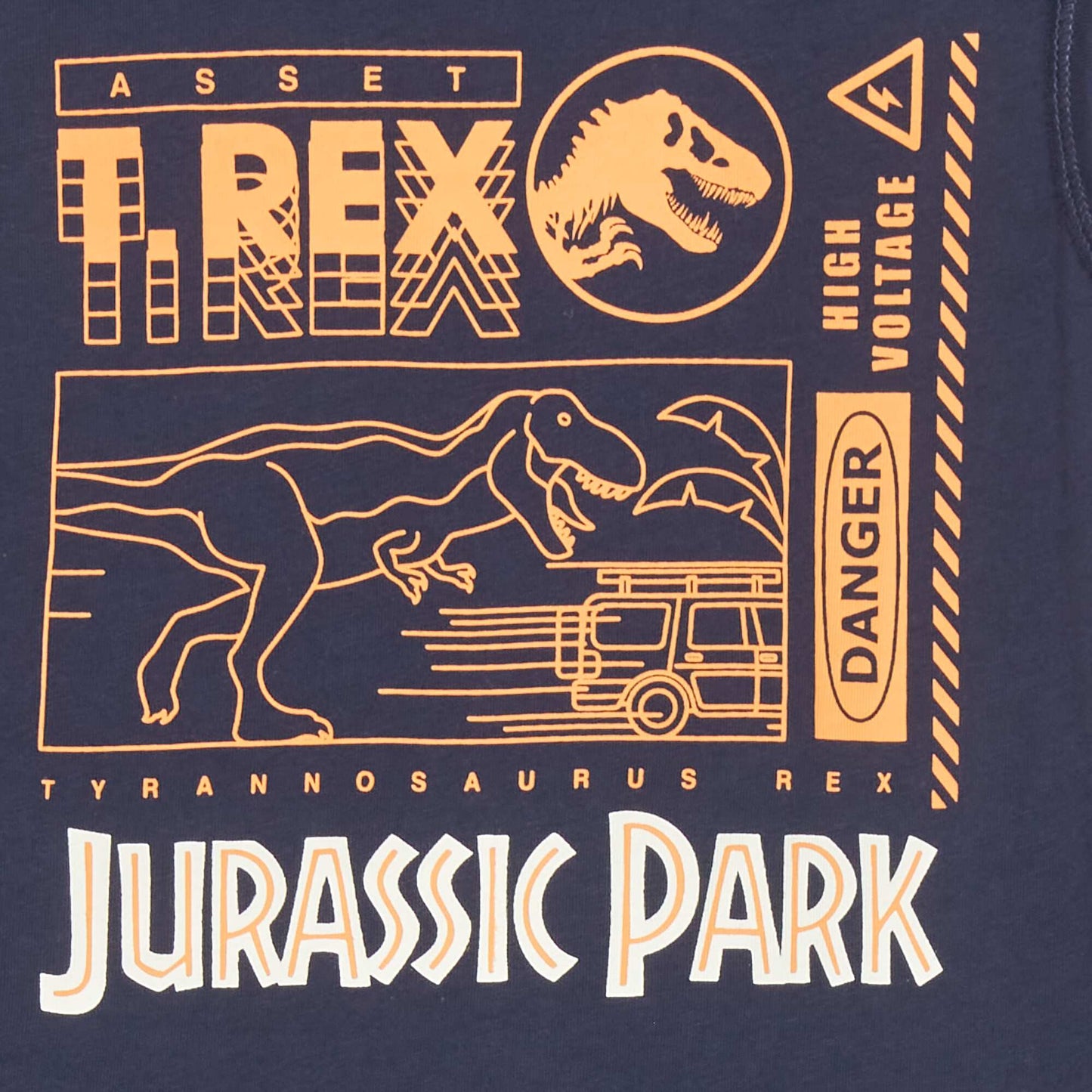 Short pyjamas - 'Jurassic Park' print two-piece set BLUE