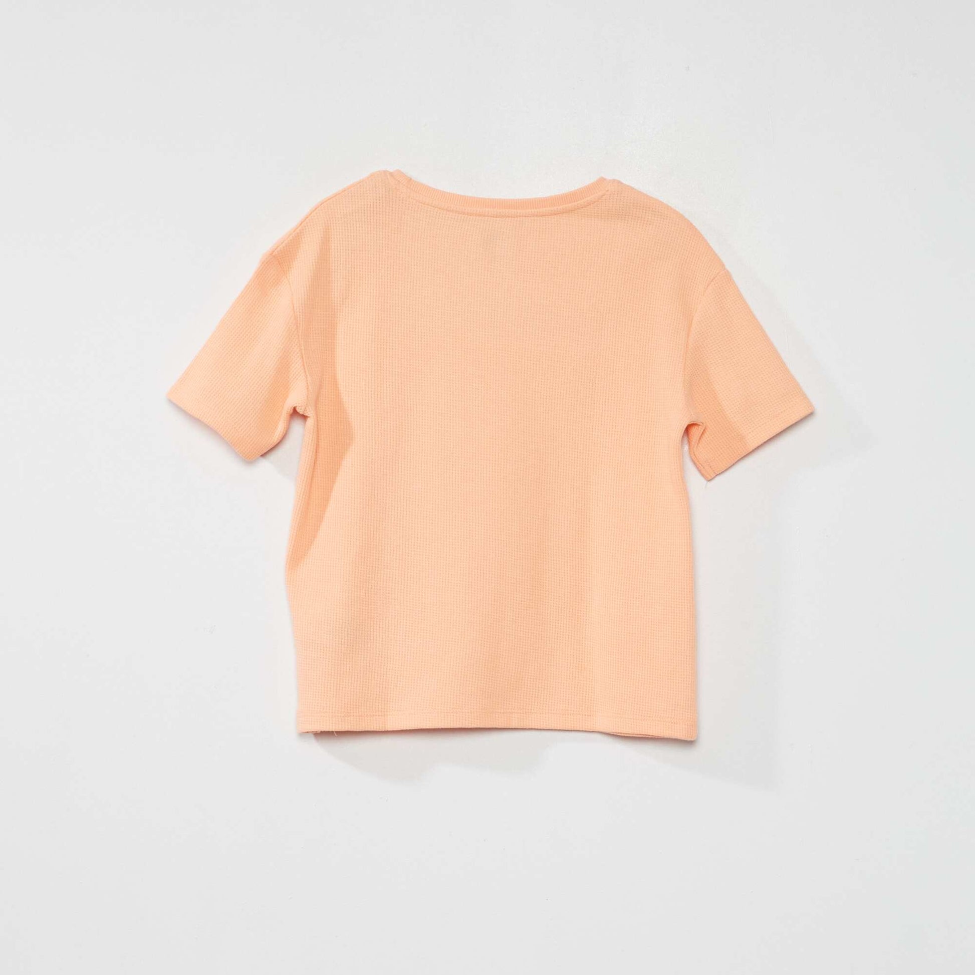 Short-sleeved 'Take it easy' T-shirt ORANGE