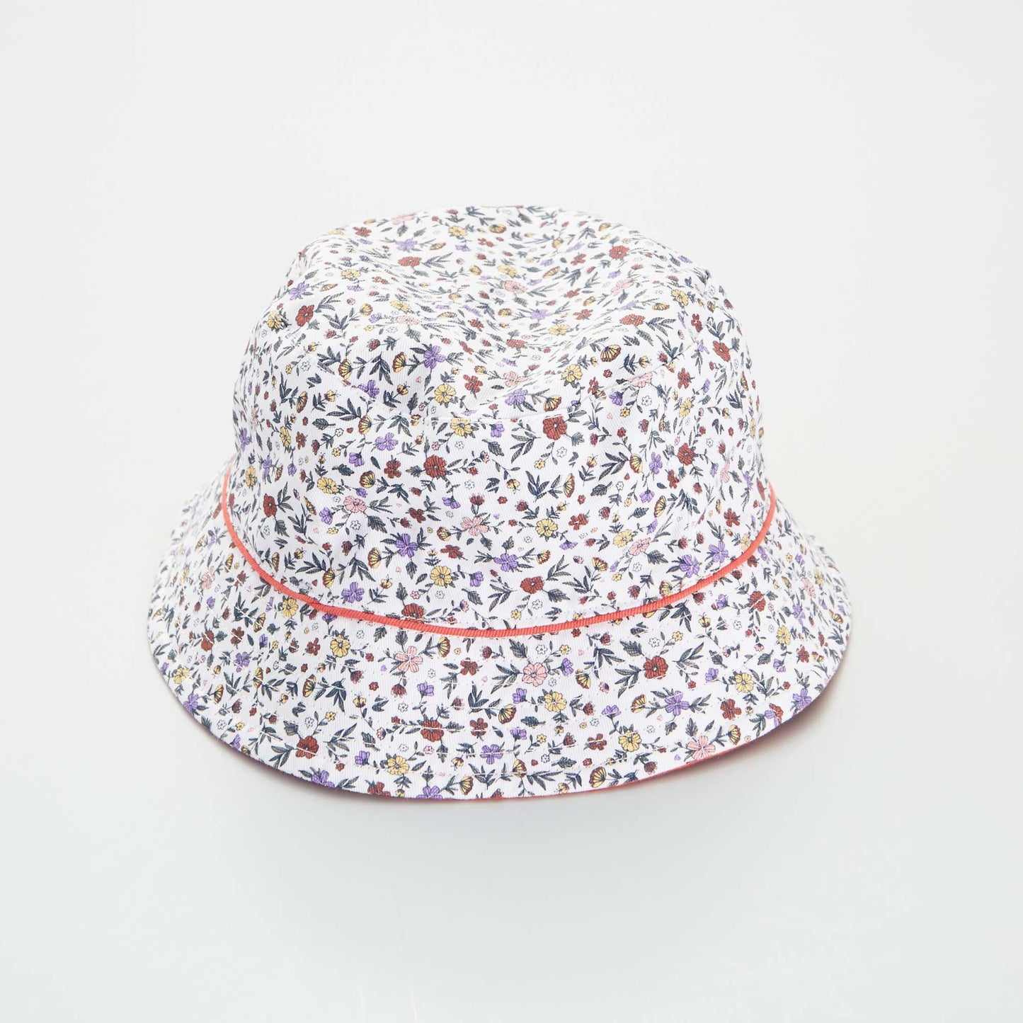 Reversible printed bucket hat RED