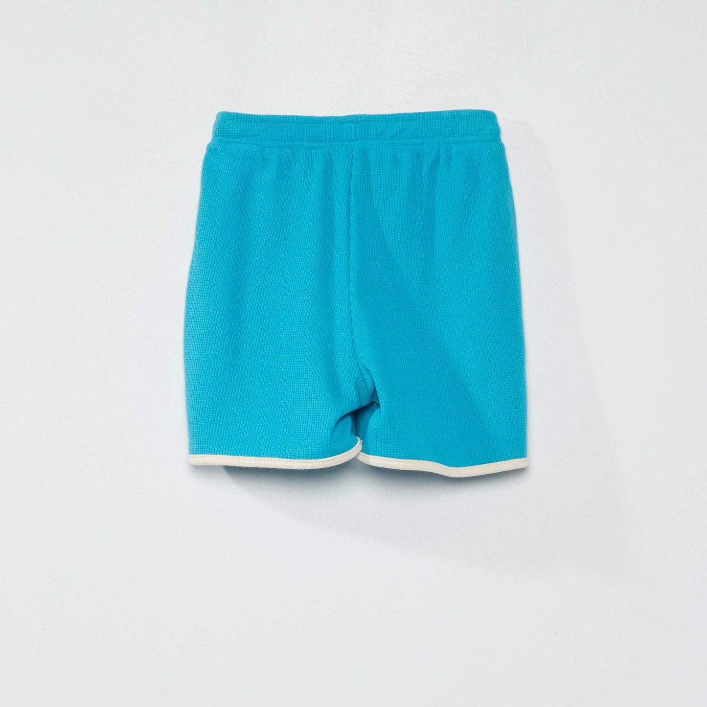 Waffle-knit shorts BLUE