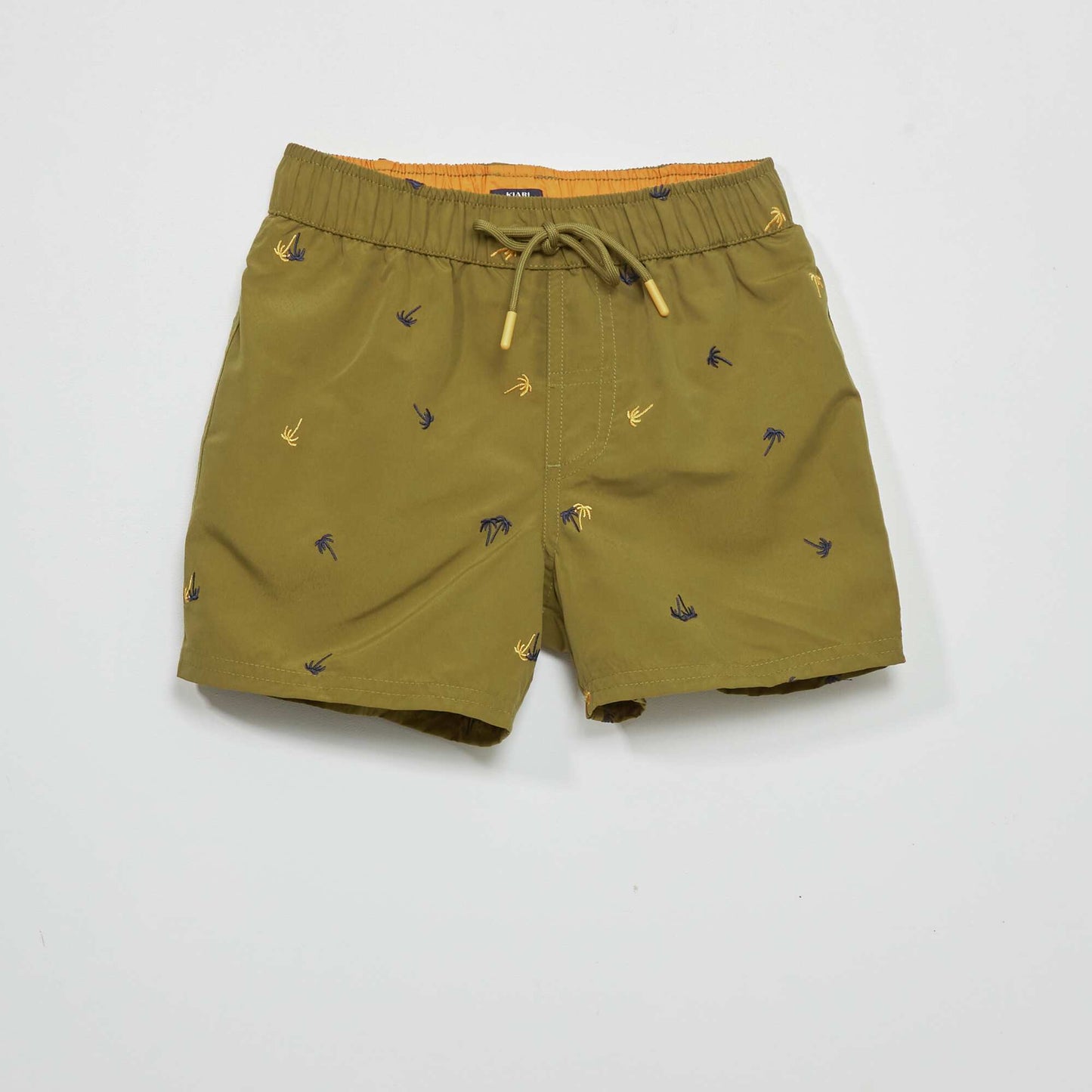 Swim shorts with palm tree pattern KHAKI
