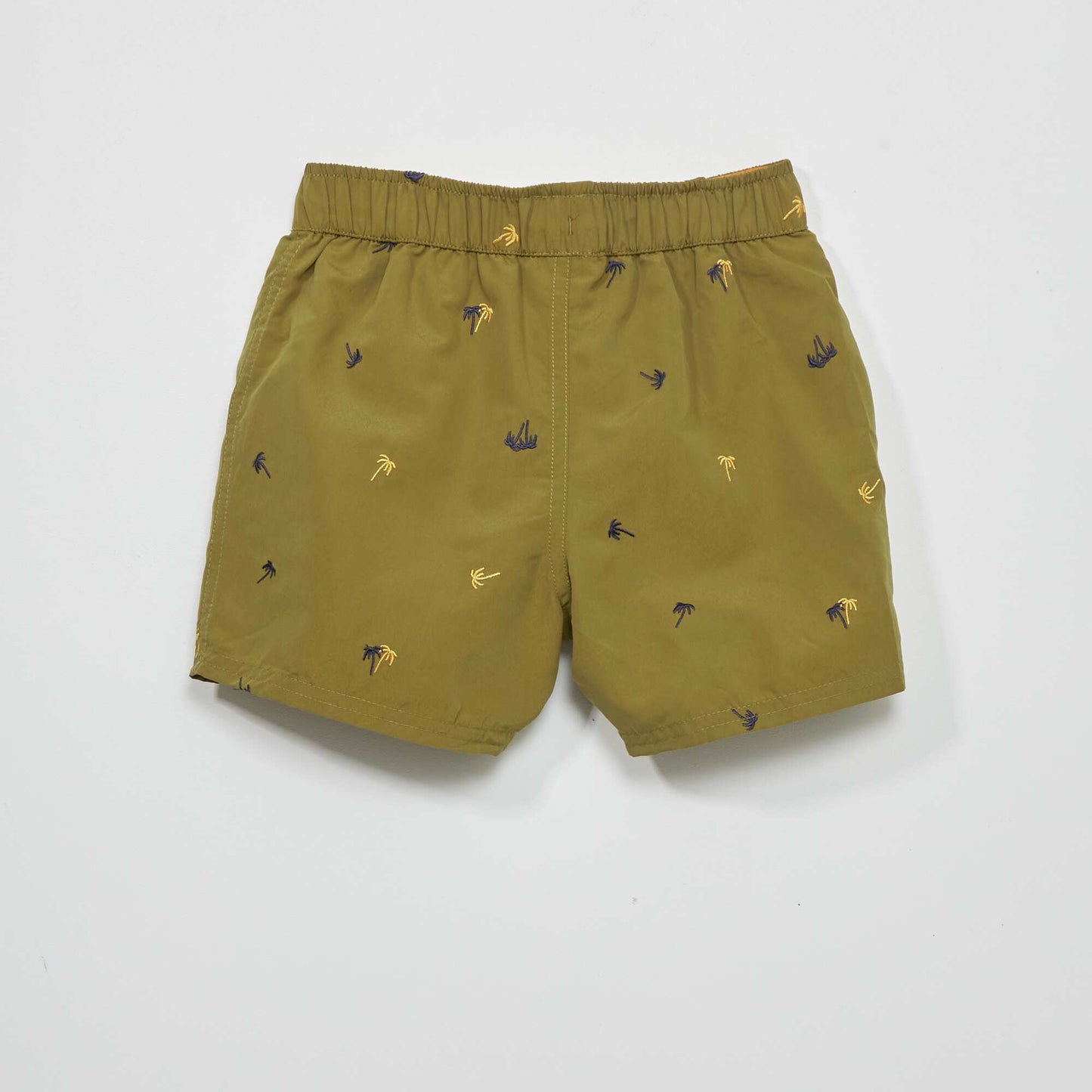 Swim shorts with palm tree pattern KHAKI