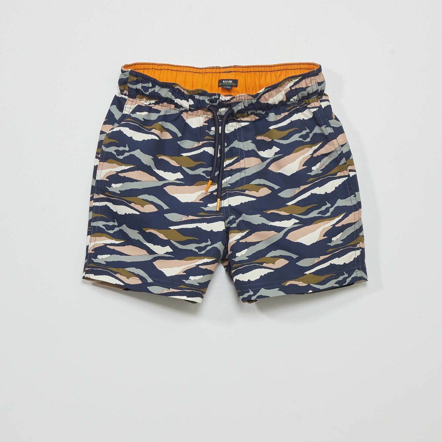 Printed swim shorts BLUE