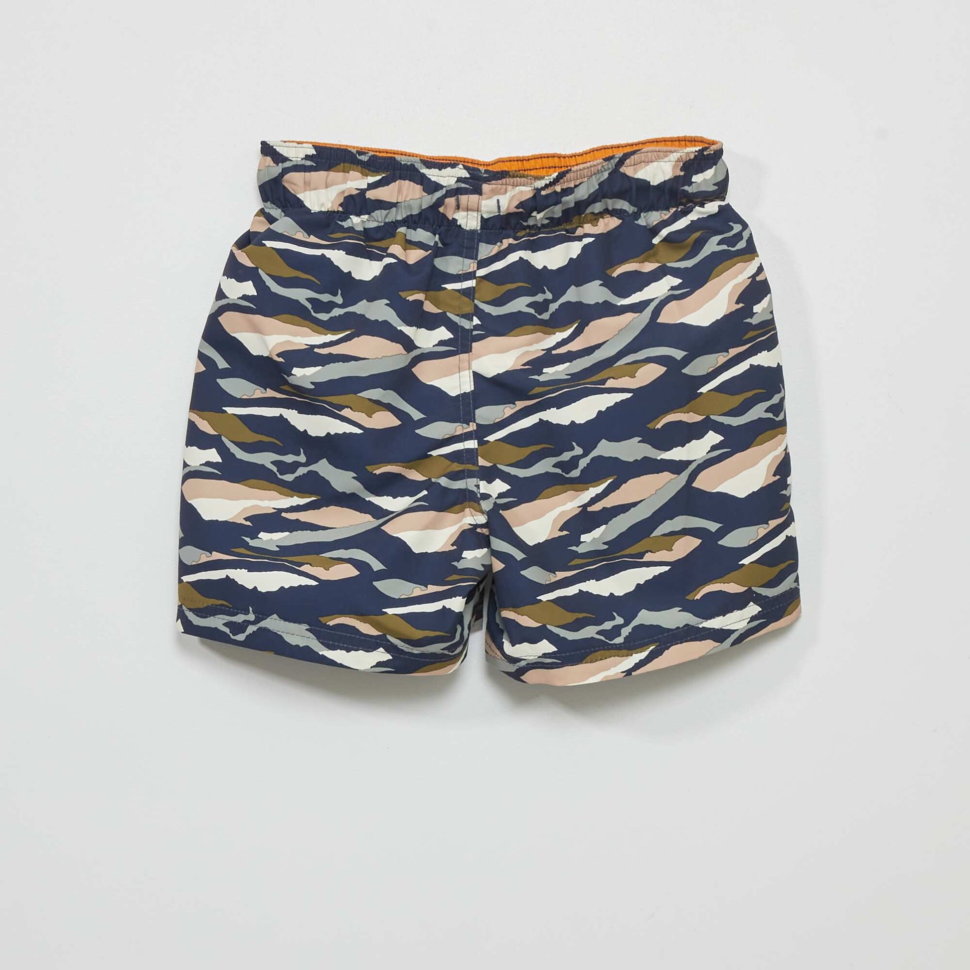 Printed swim shorts BLUE