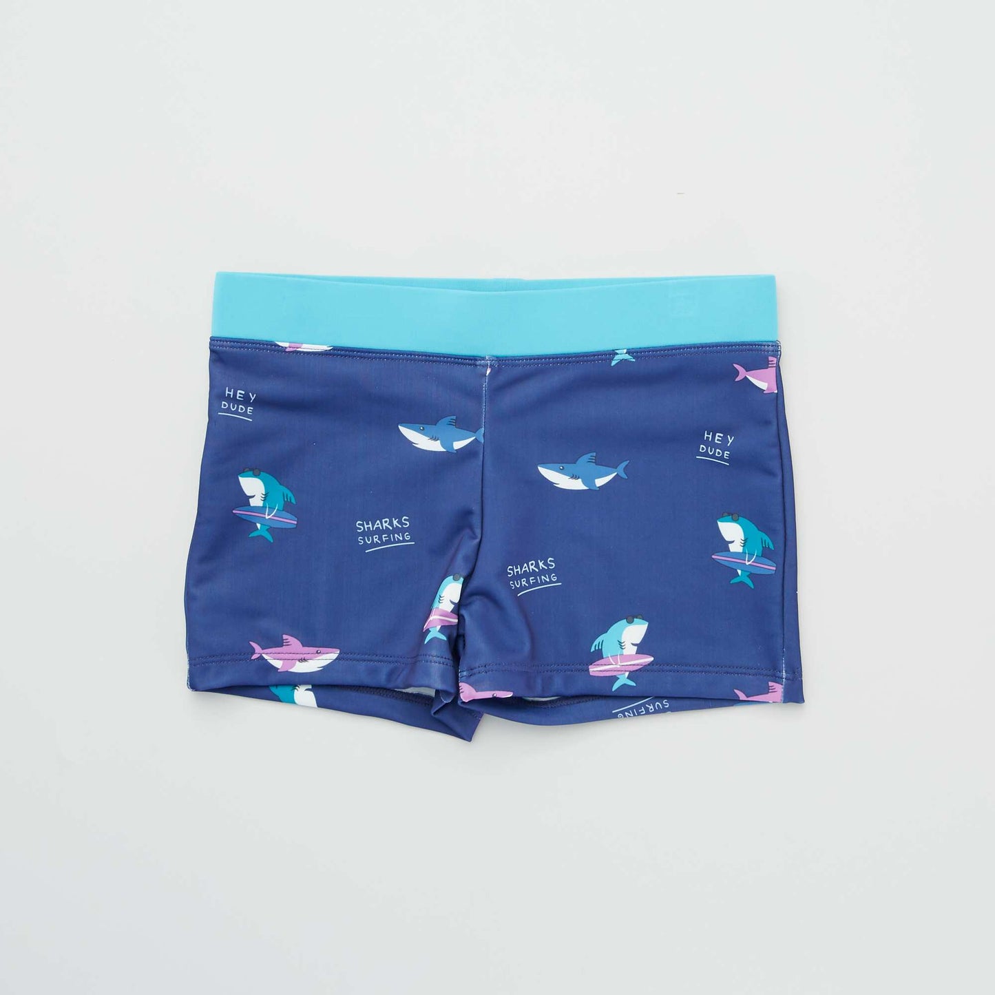 Printed swim shorts BLUE