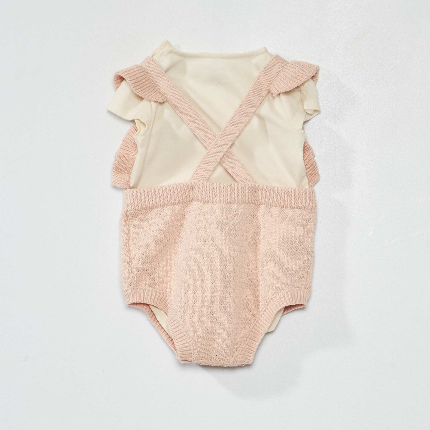 Romper  bodysuit and headband - Three-piece set PINK