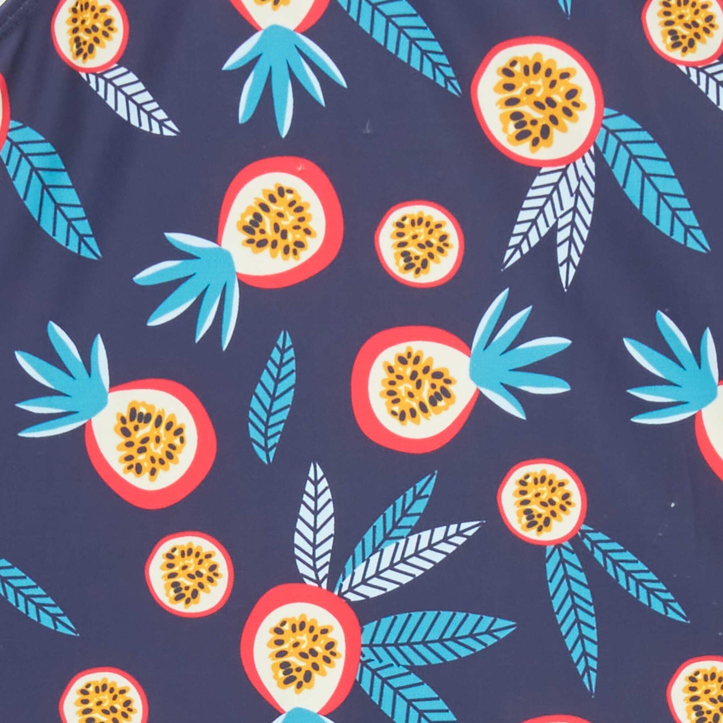 Printed 1-piece swimsuit BLUE