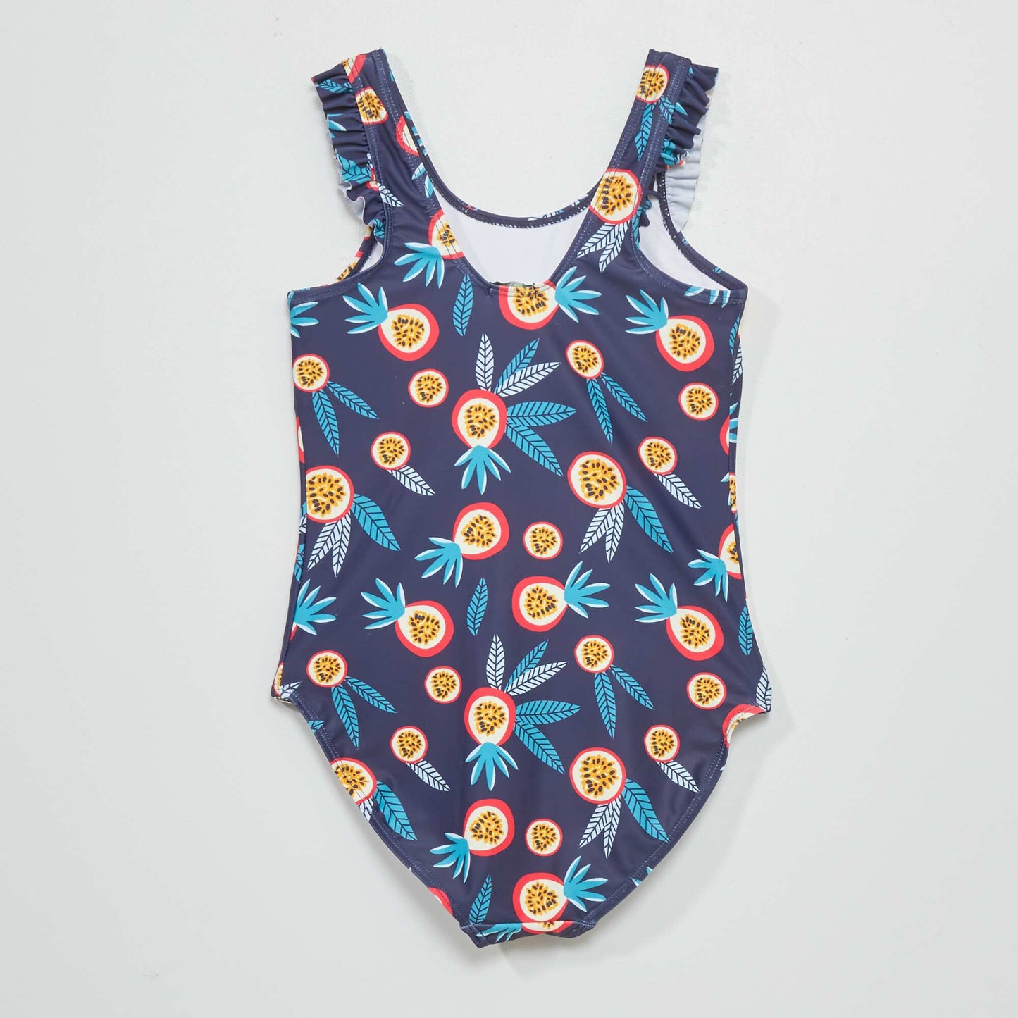 Printed 1-piece swimsuit BLUE