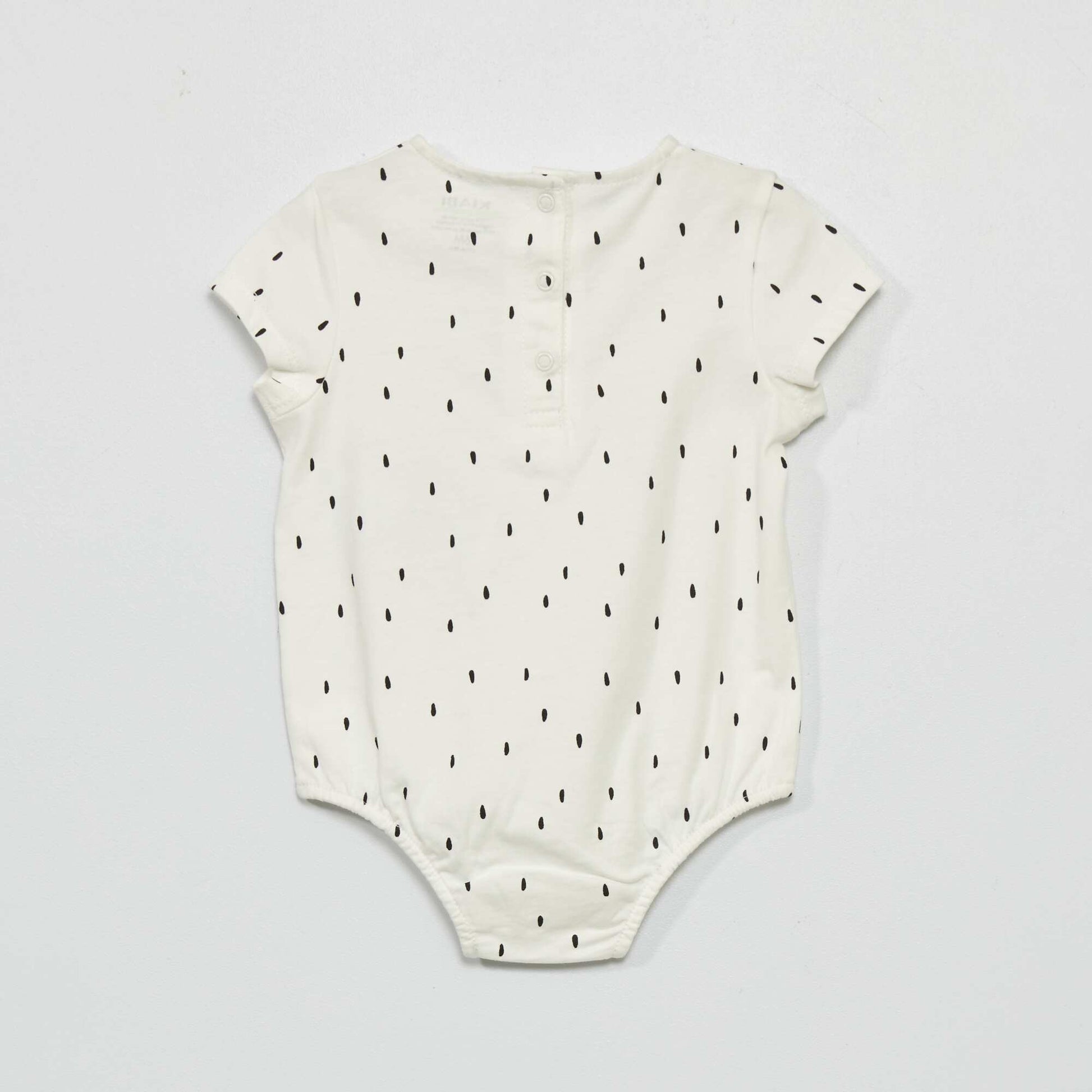 Dungarees and bodysuit set WHITE