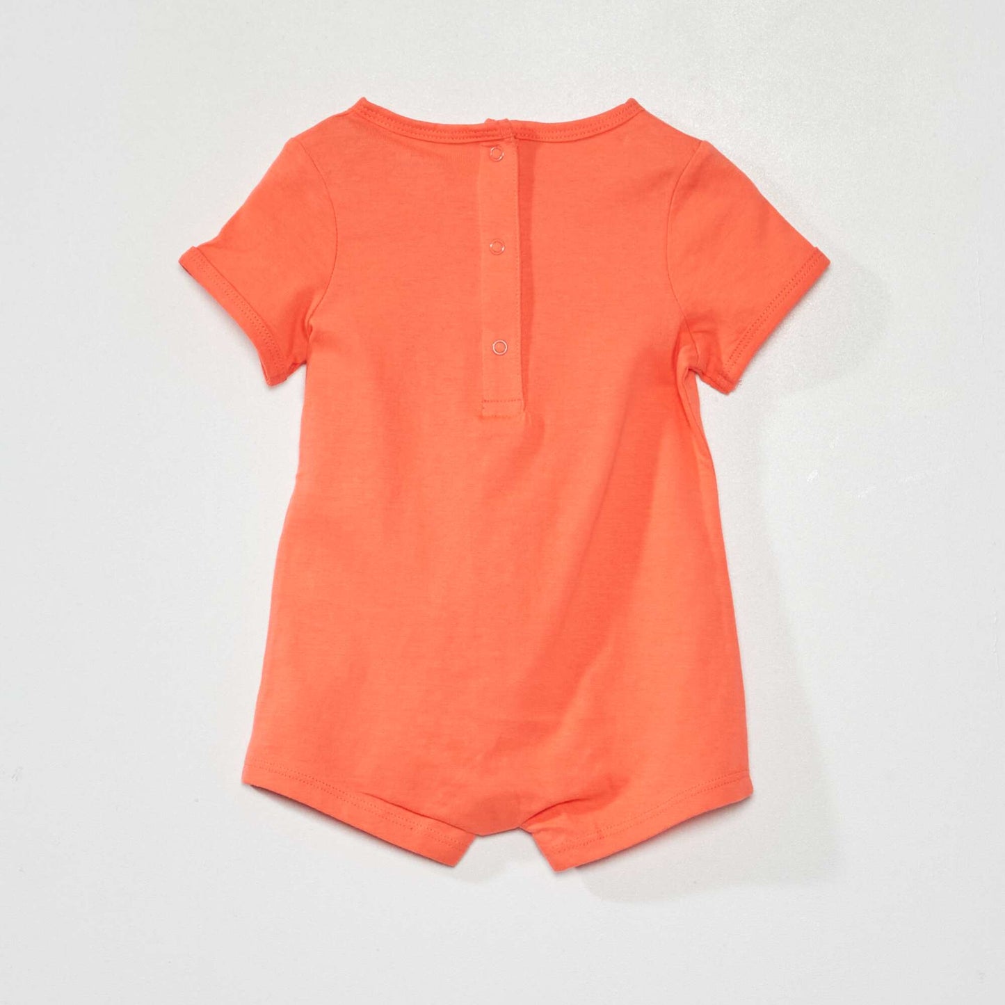Pack of 2 short jersey romper suits BLUE