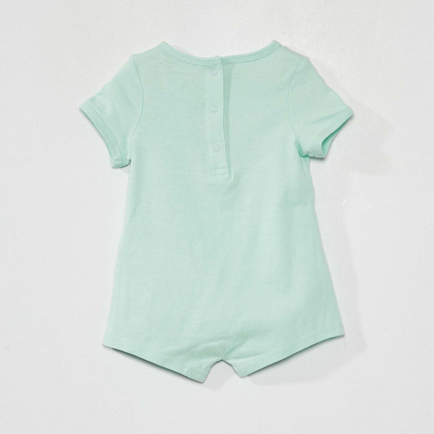 Pack of 2 short jersey romper suits YELLOW