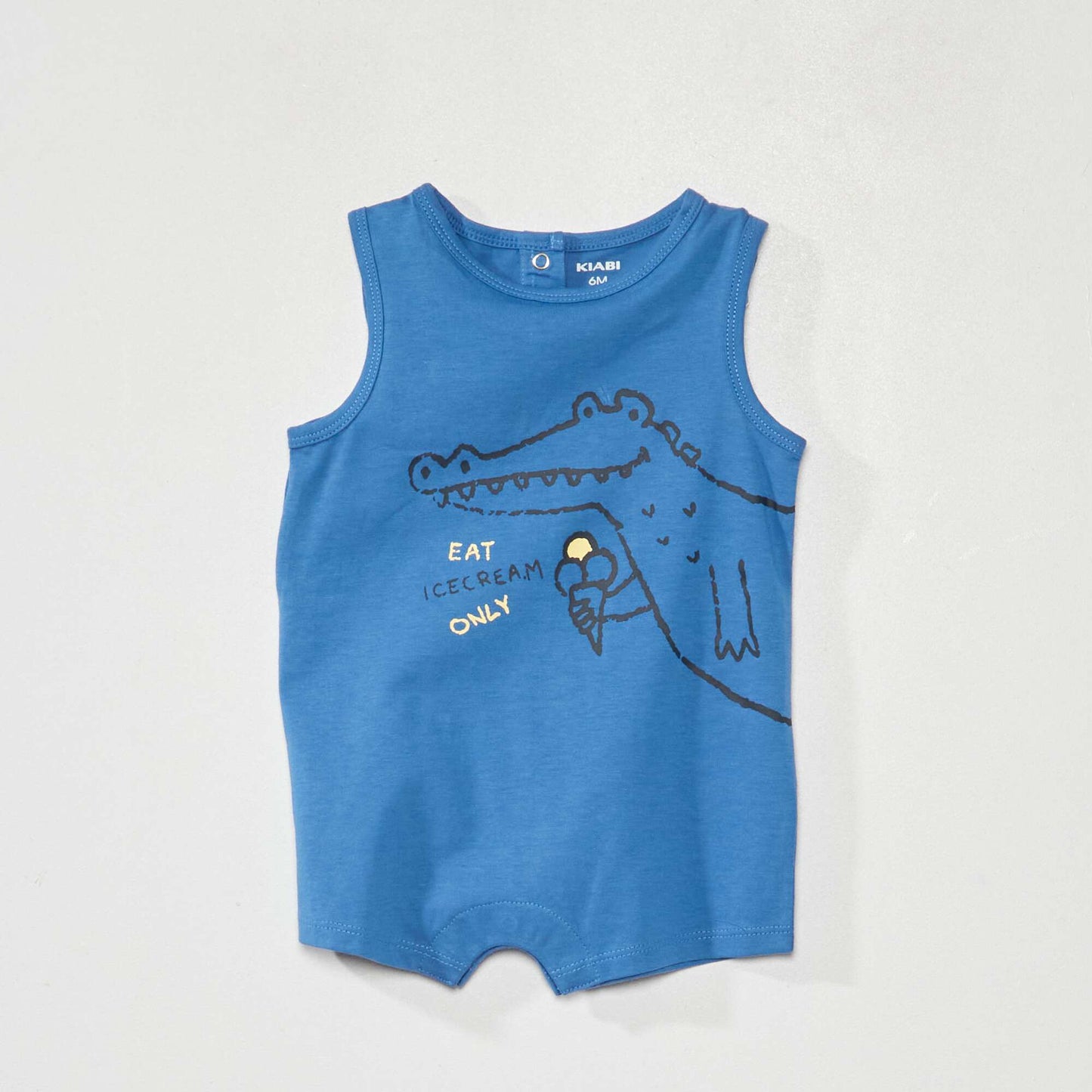 Pack of 2 jersey rompers BLUE