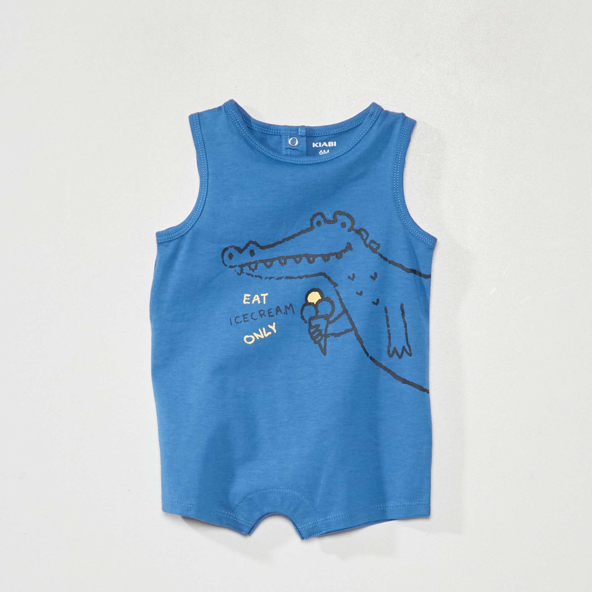 Pack of 2 jersey rompers BLUE