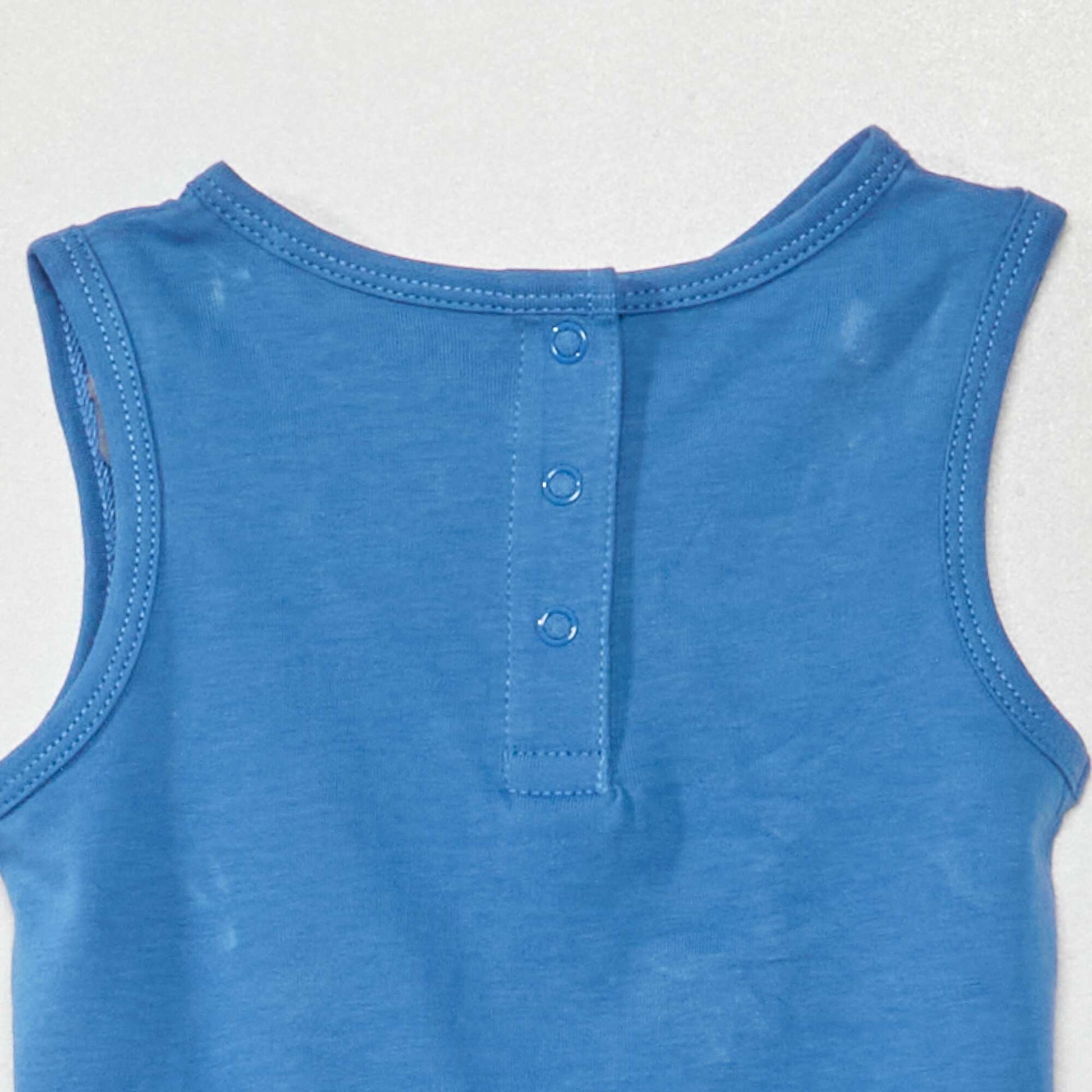 Pack of 2 jersey rompers BLUE