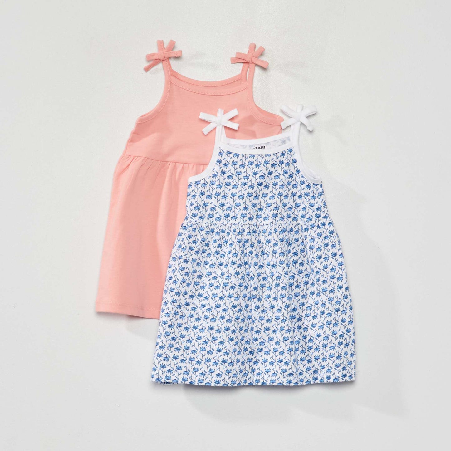 Set of 2 jersey knit dresses PINK