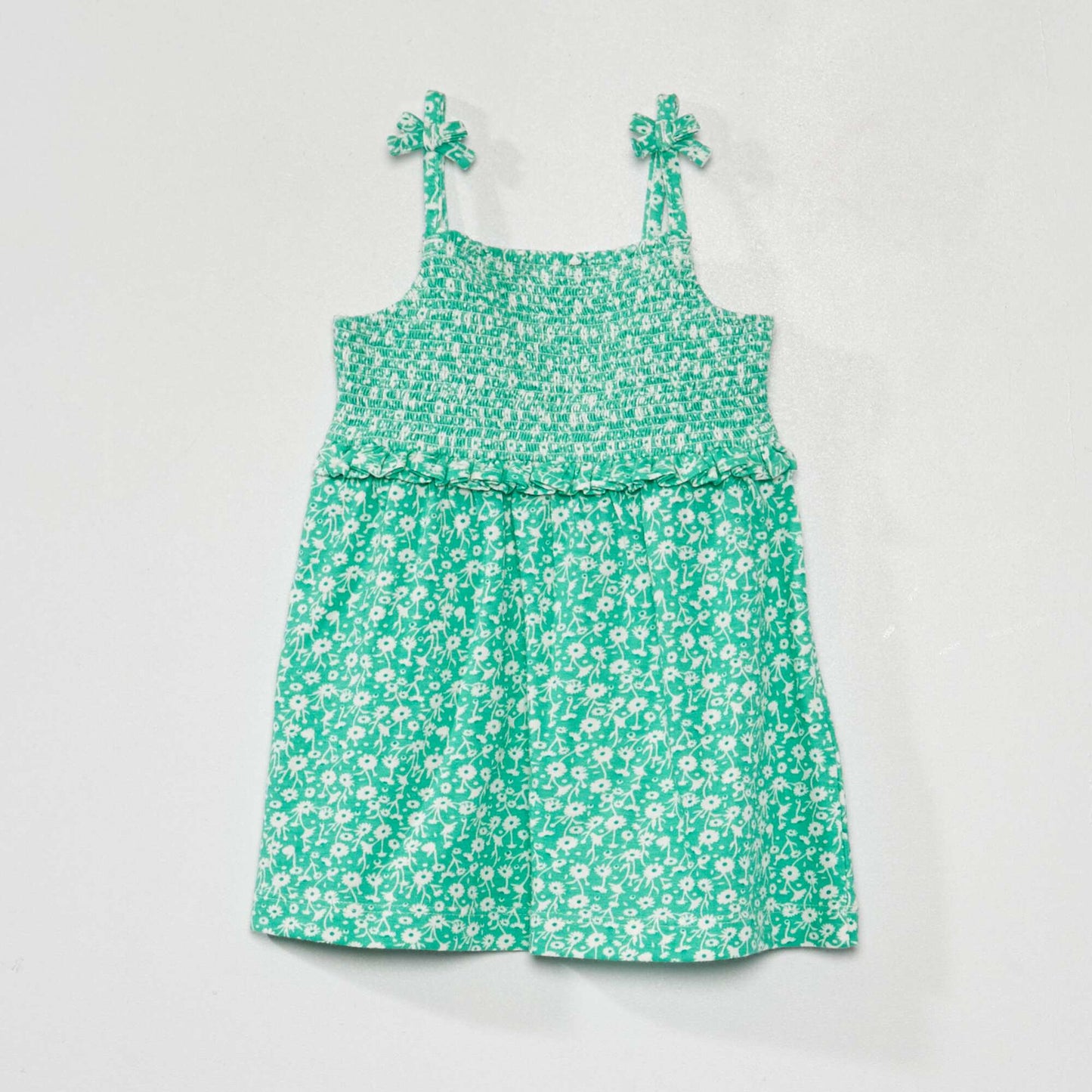 Floral jersey knit dress GREEN