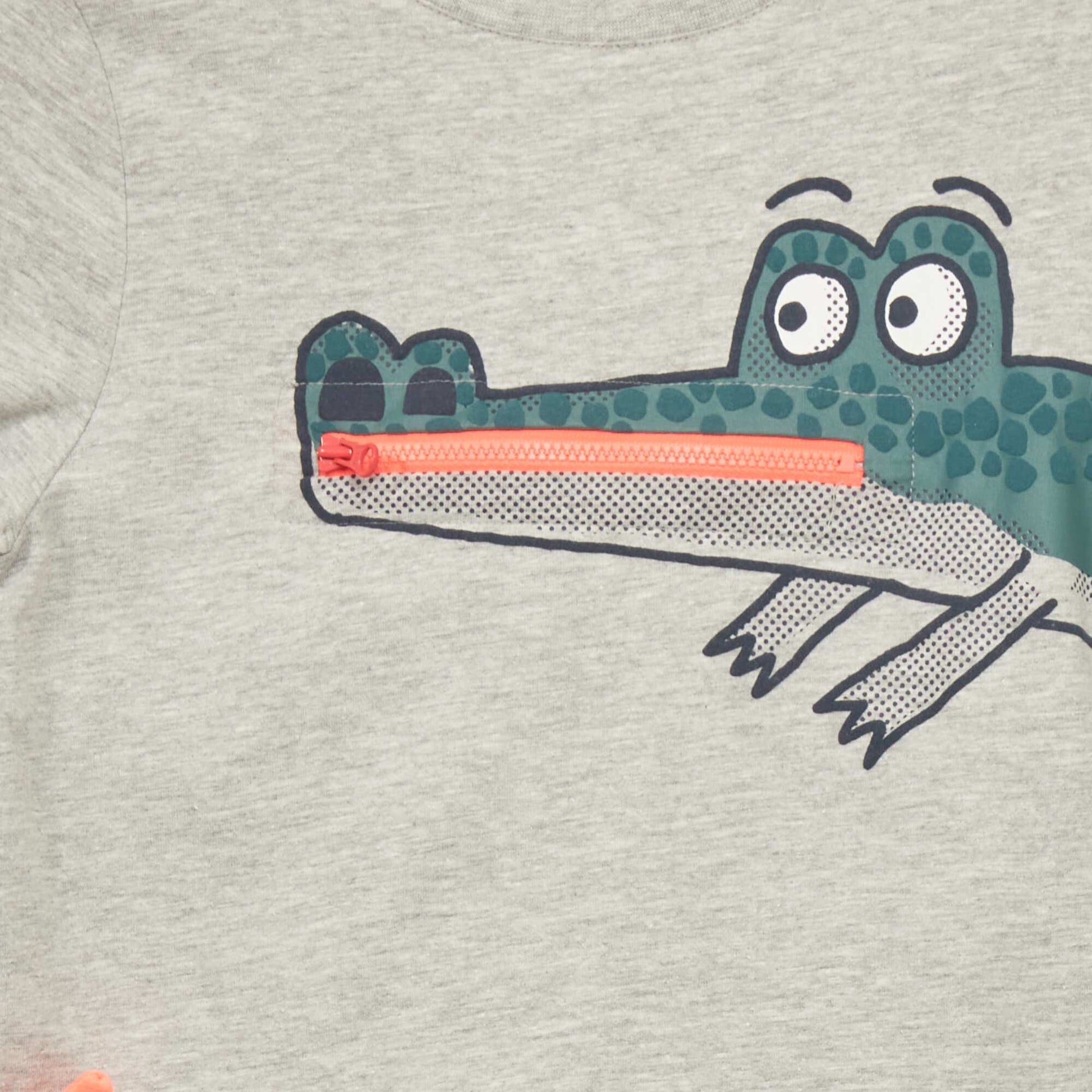 Printed T-shirt GREY