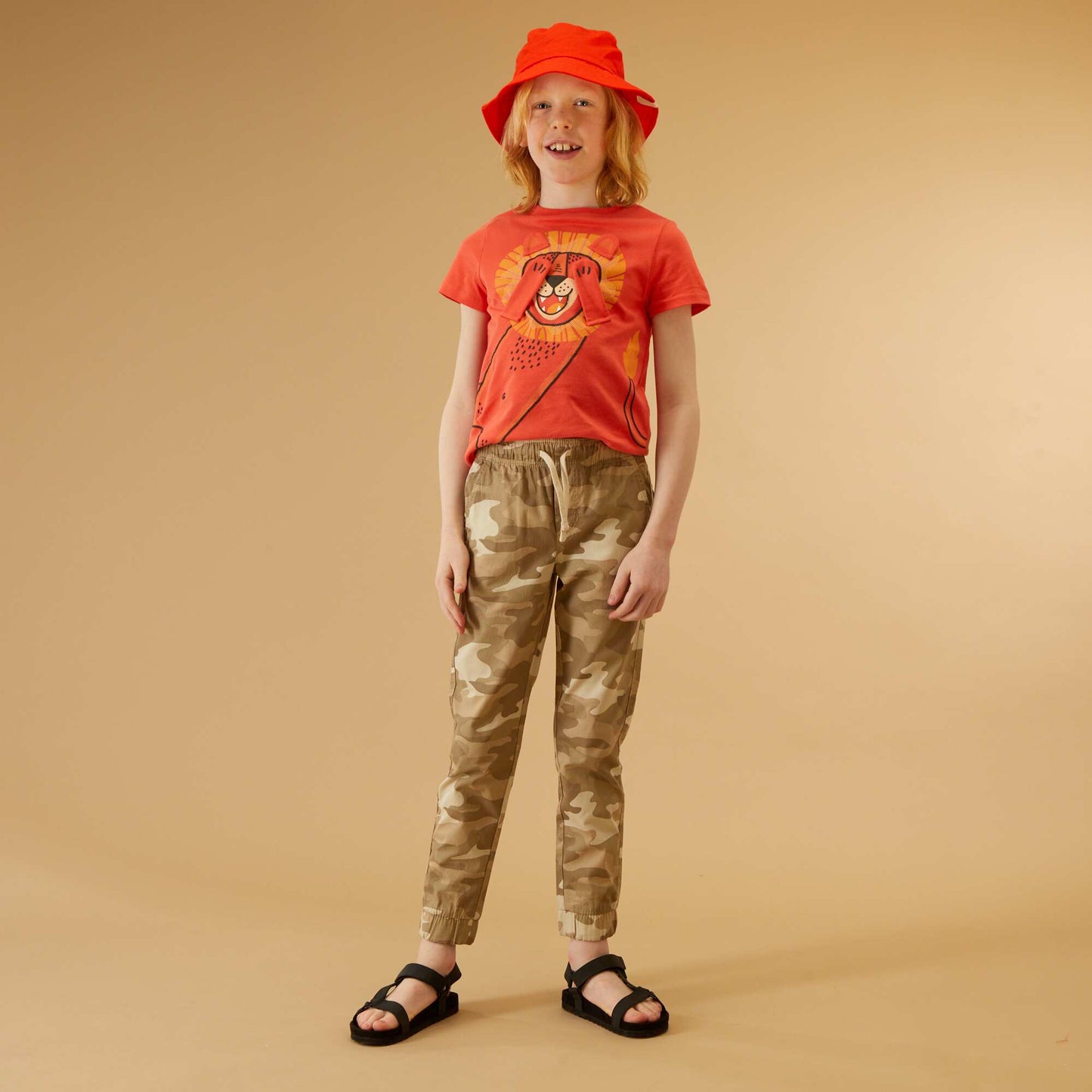Printed T-shirt ORANGE