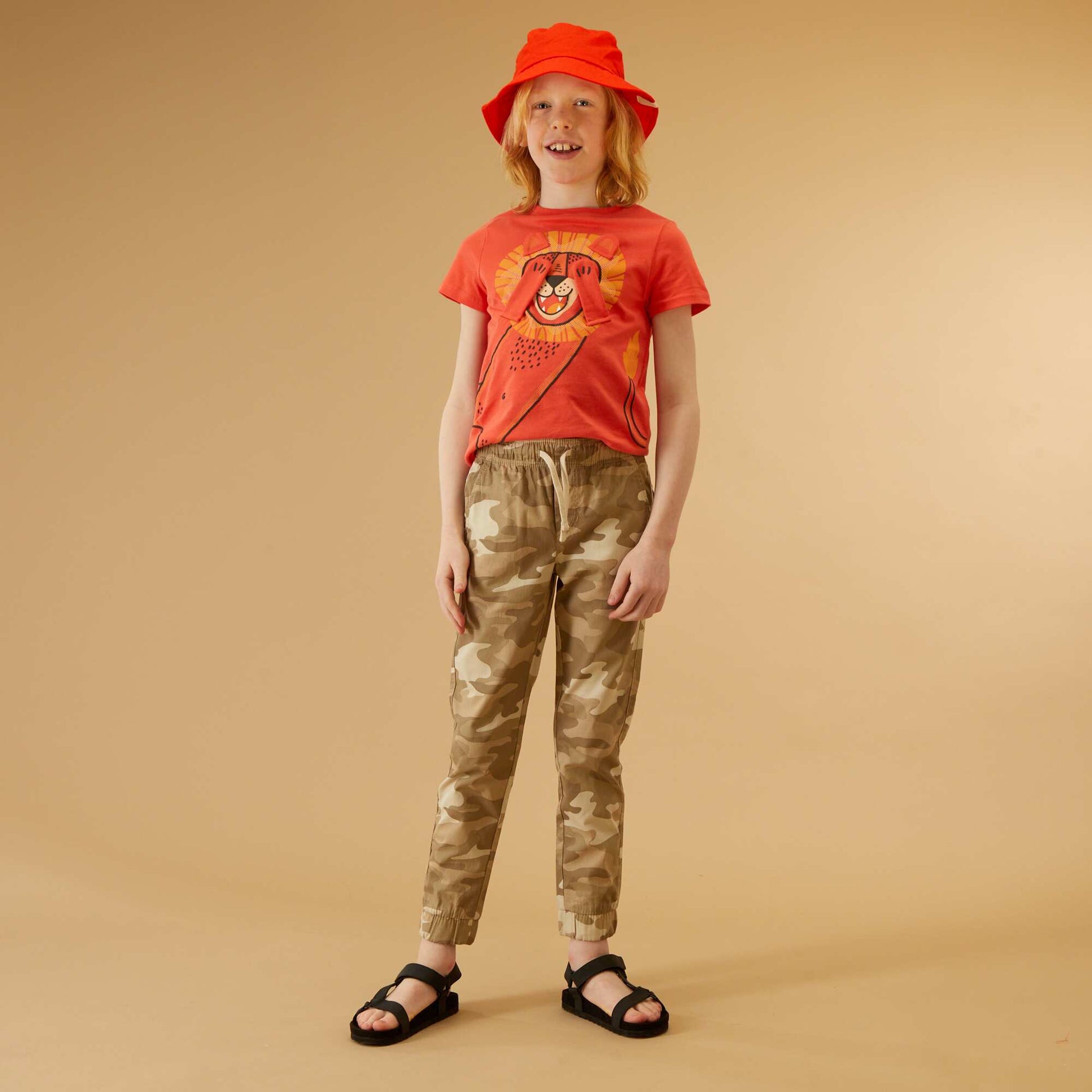 Printed T-shirt ORANGE