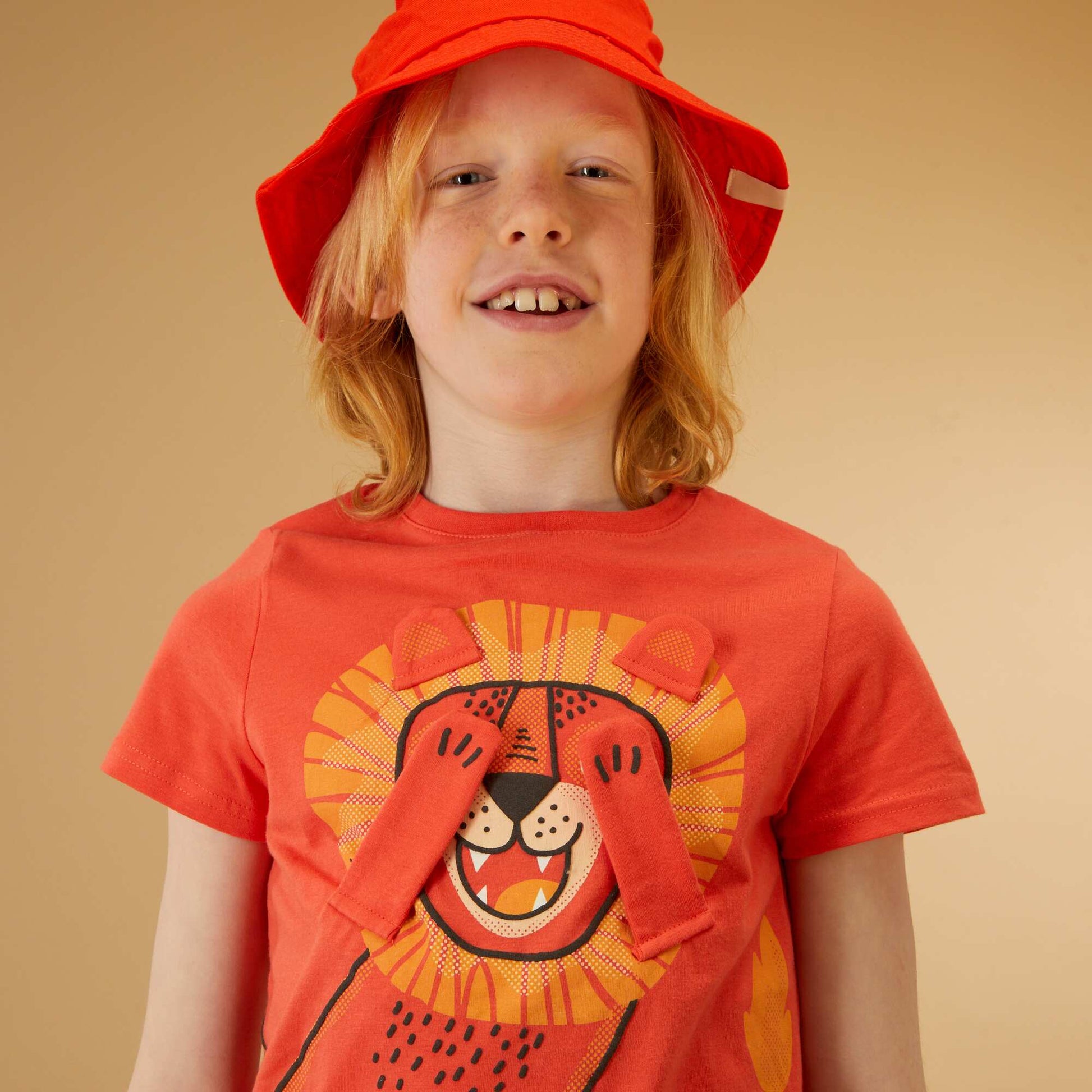 Printed T-shirt ORANGE