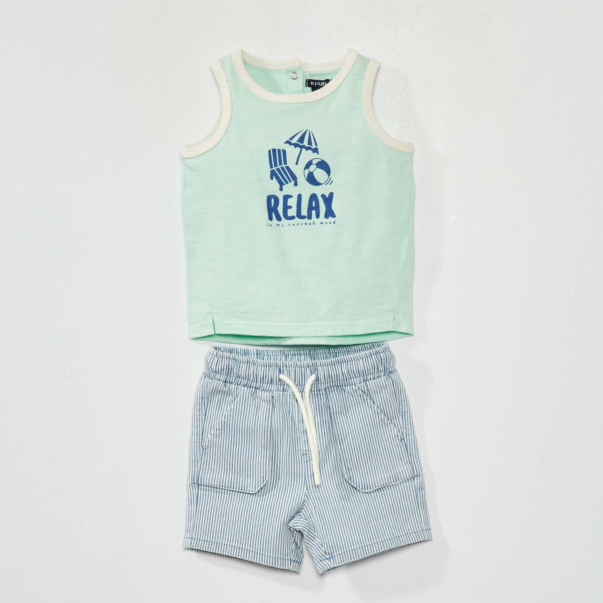 Vest top + shorts set - Two-piece set GREEN