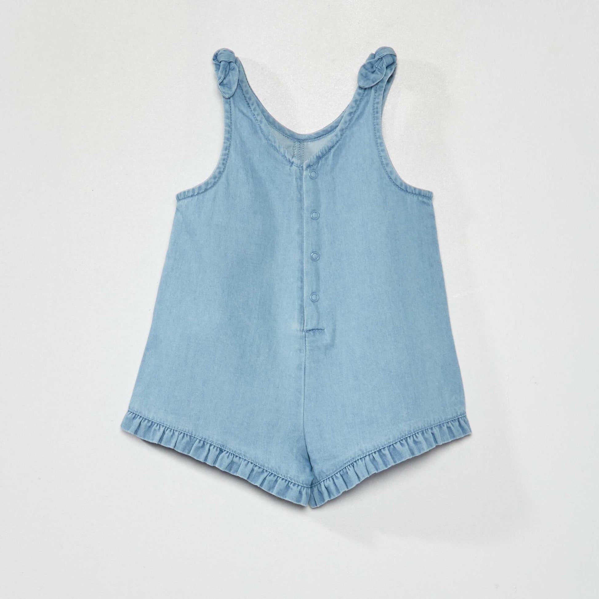 Denim romper suit BLUE