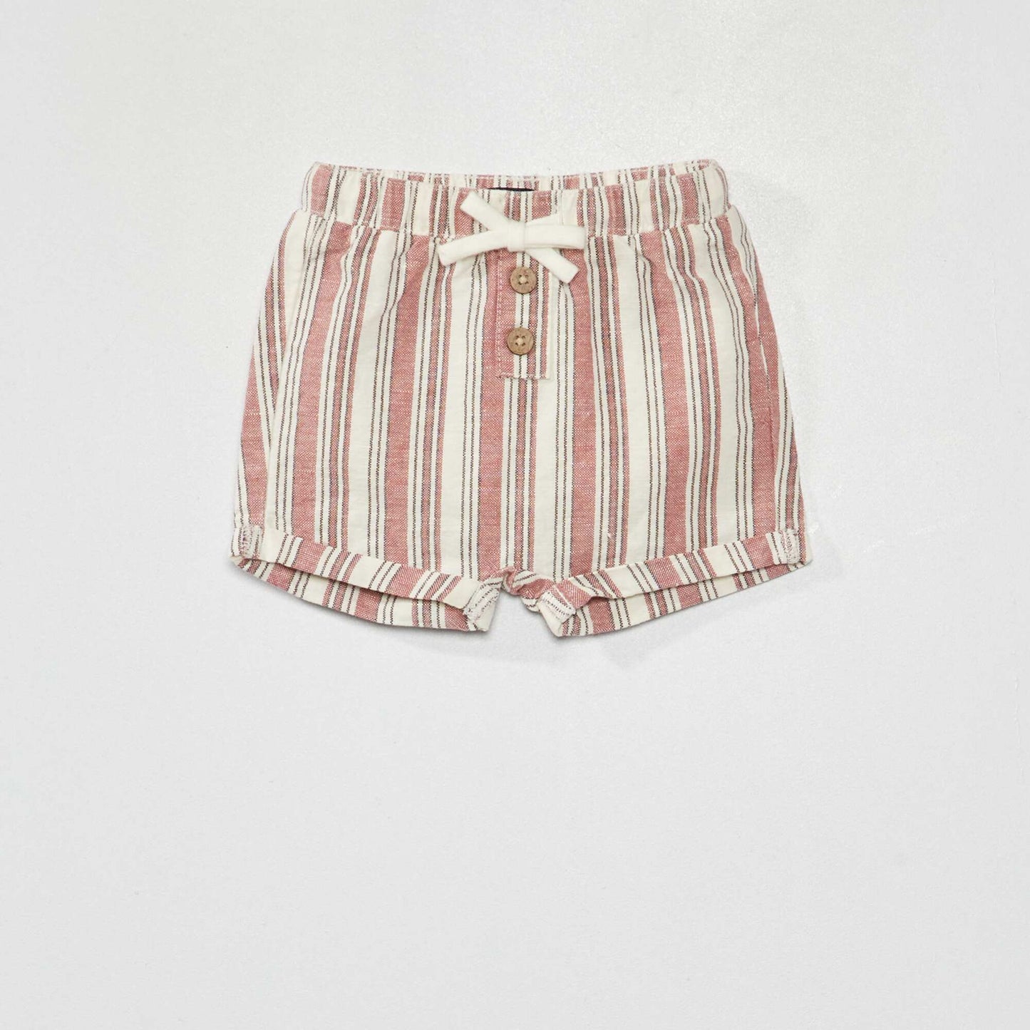 Cotton canvas shorts WHITE