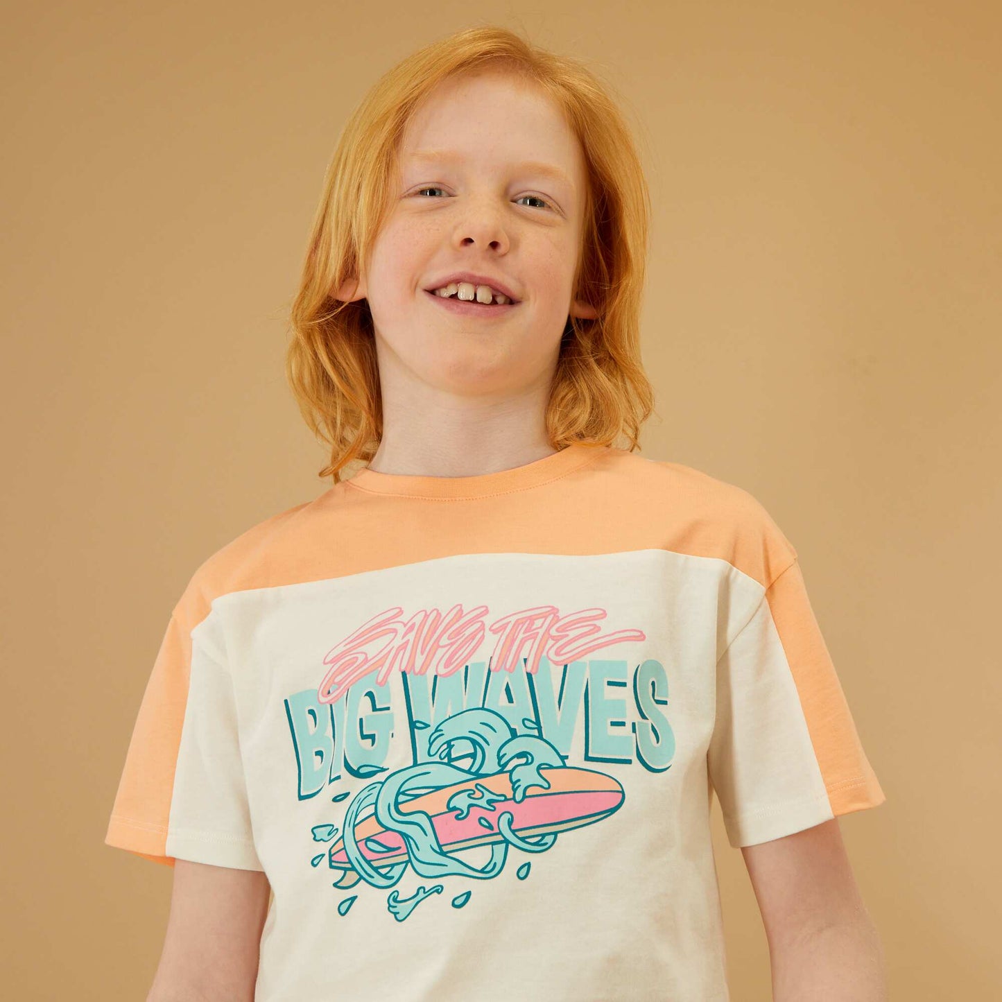 Printed T-shirt ORANGE