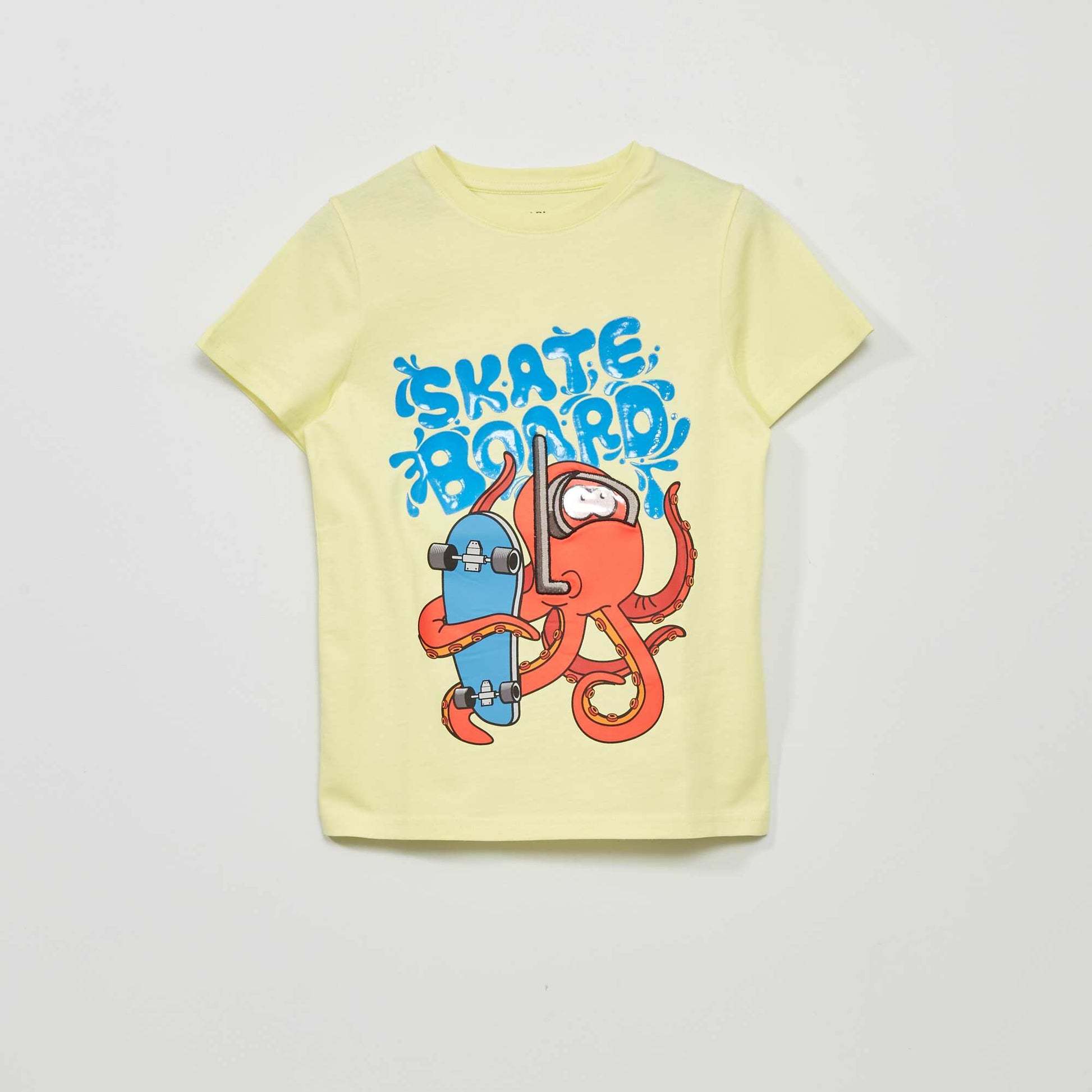 Shark print T-shirt YELLOW