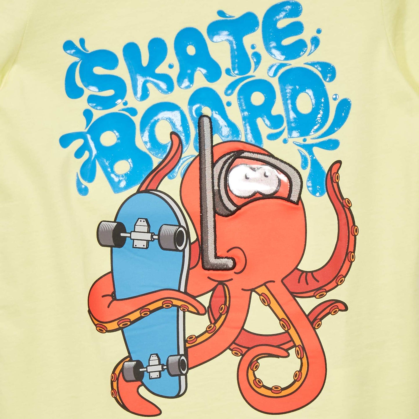 Shark print T-shirt YELLOW