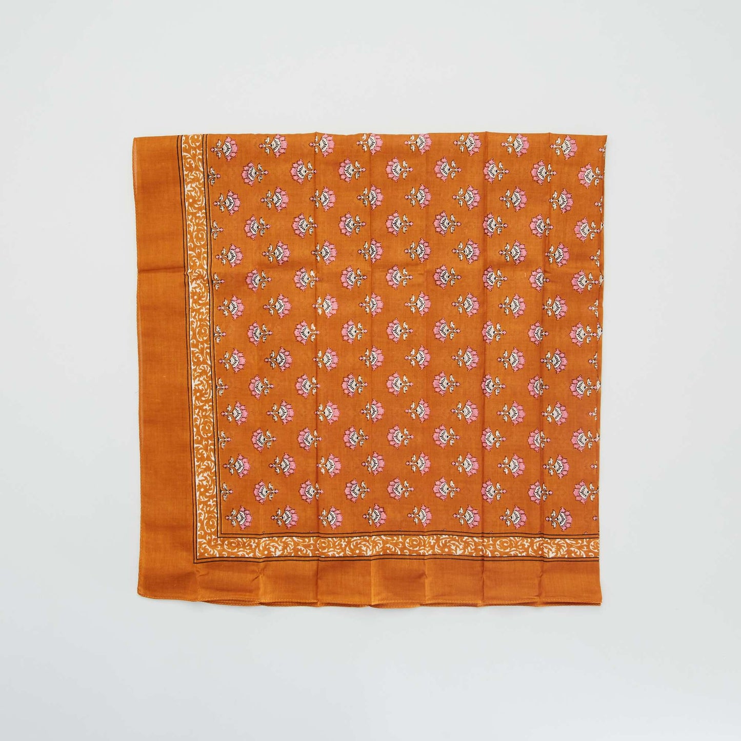 Printed floaty scarf YELLOW