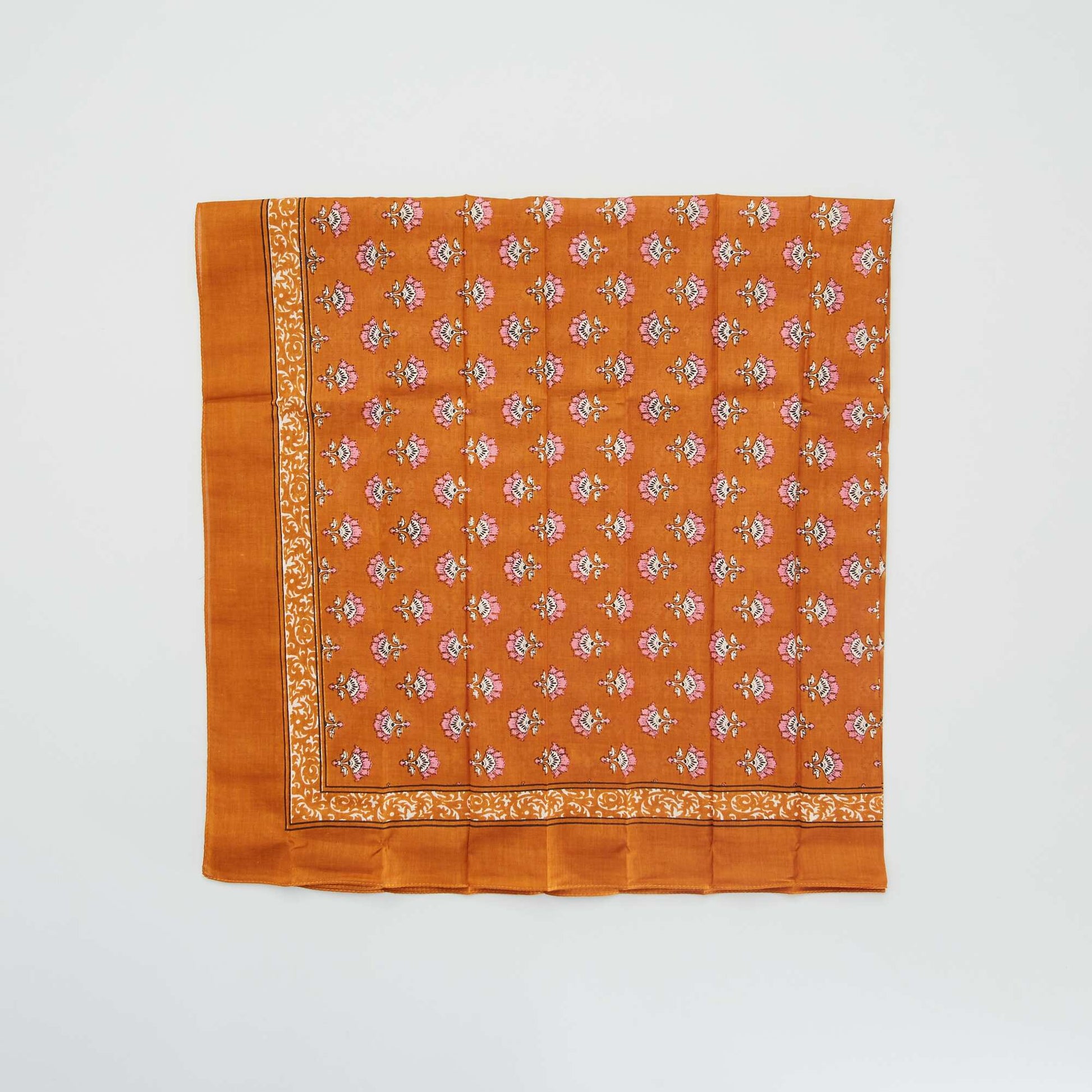 Printed floaty scarf YELLOW