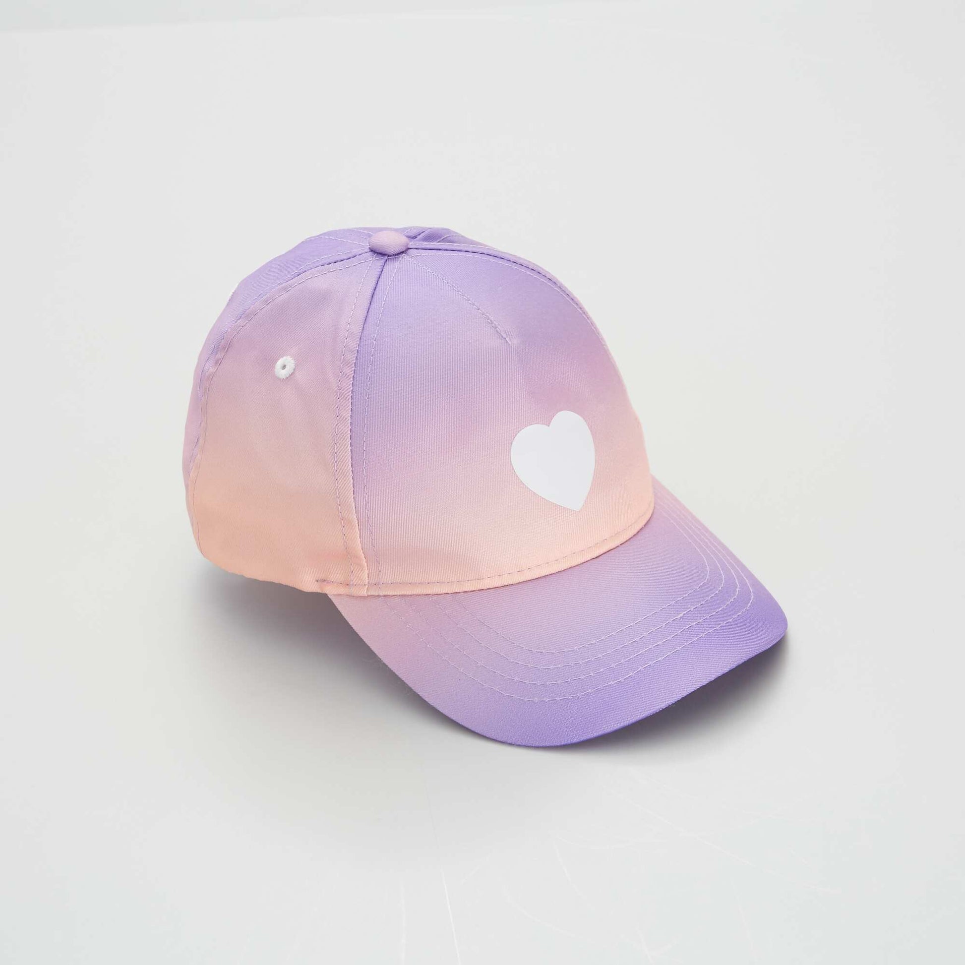 Cap with graduated design WHITE
