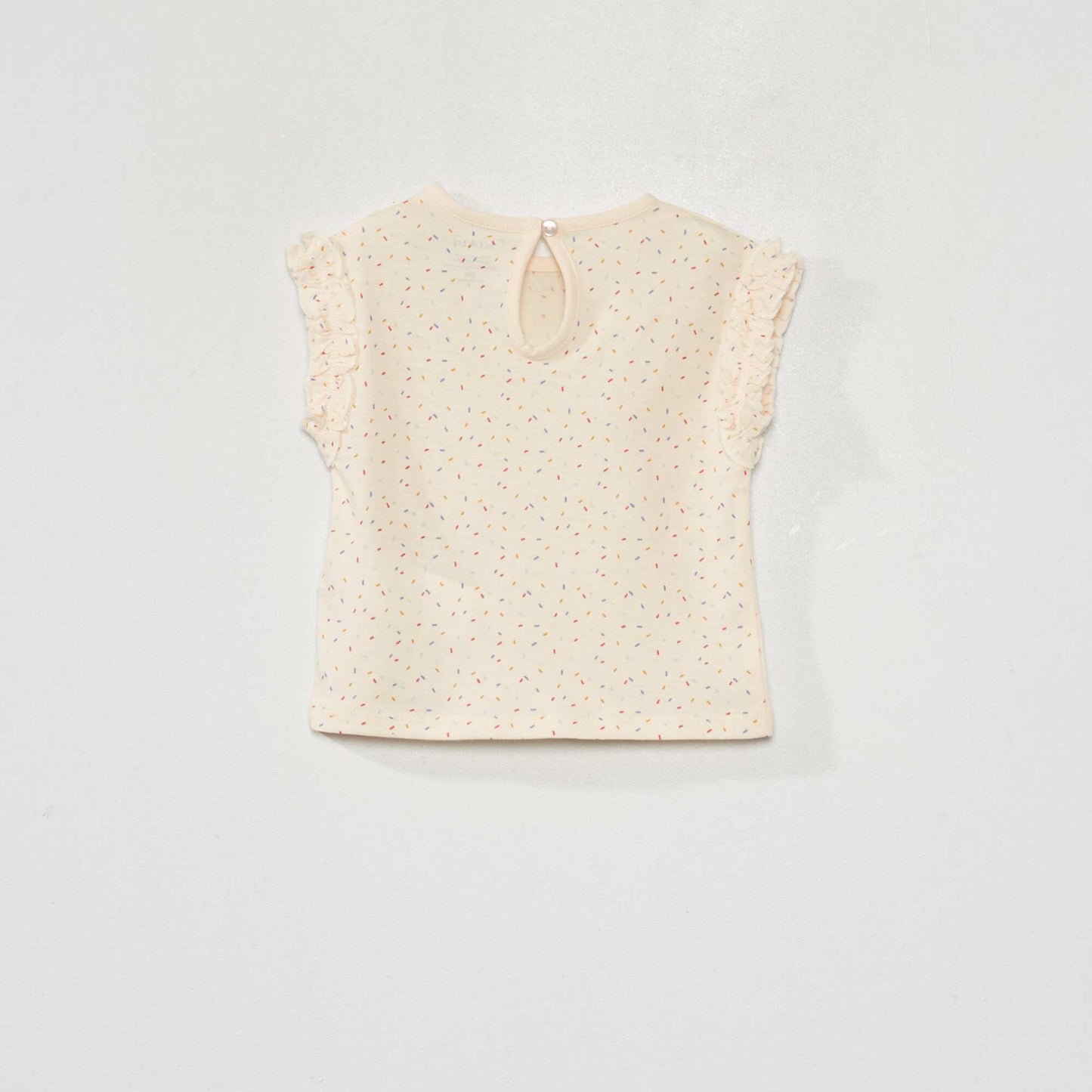 Pack of 2 T-shirts with gathered ruffles PINK