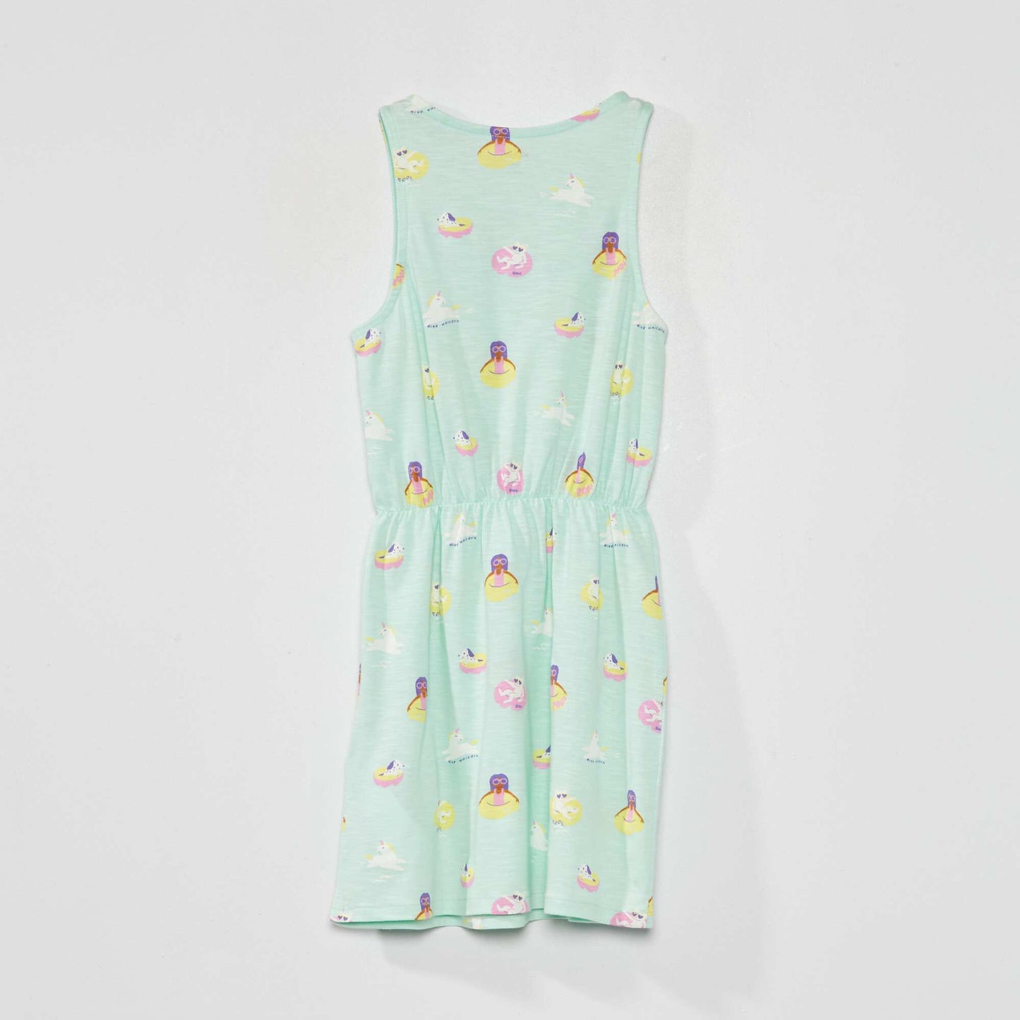 Fitted dress with stylish print GREEN