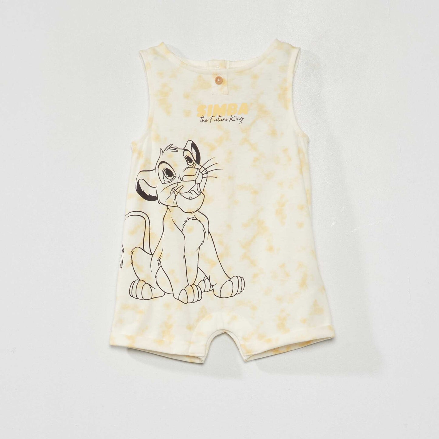 'Mickey Mouse' tie-dye romper YELLOW