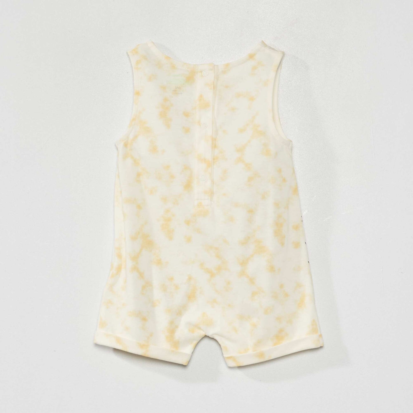 'Mickey Mouse' tie-dye romper YELLOW