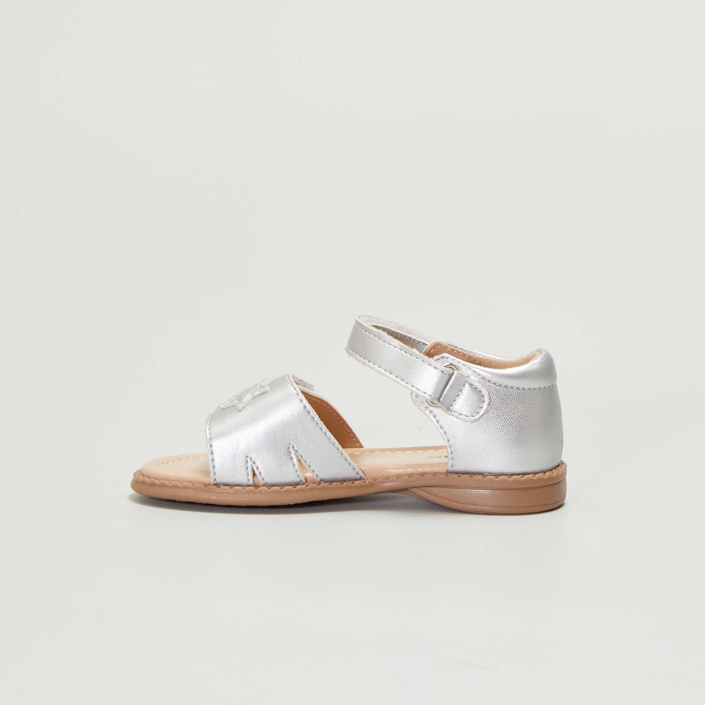 Faux leather sandals GREY