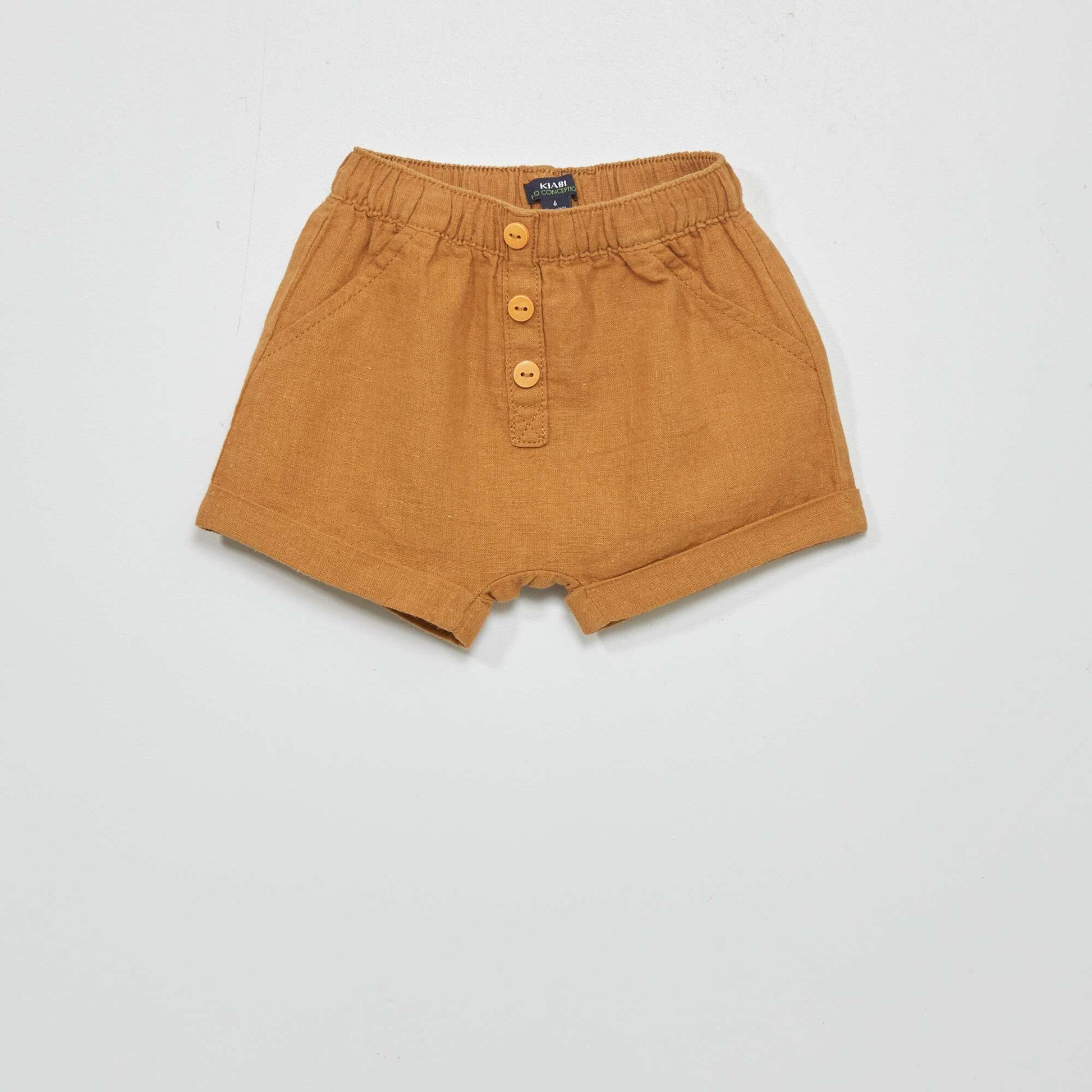 Linen shorts BEIGE