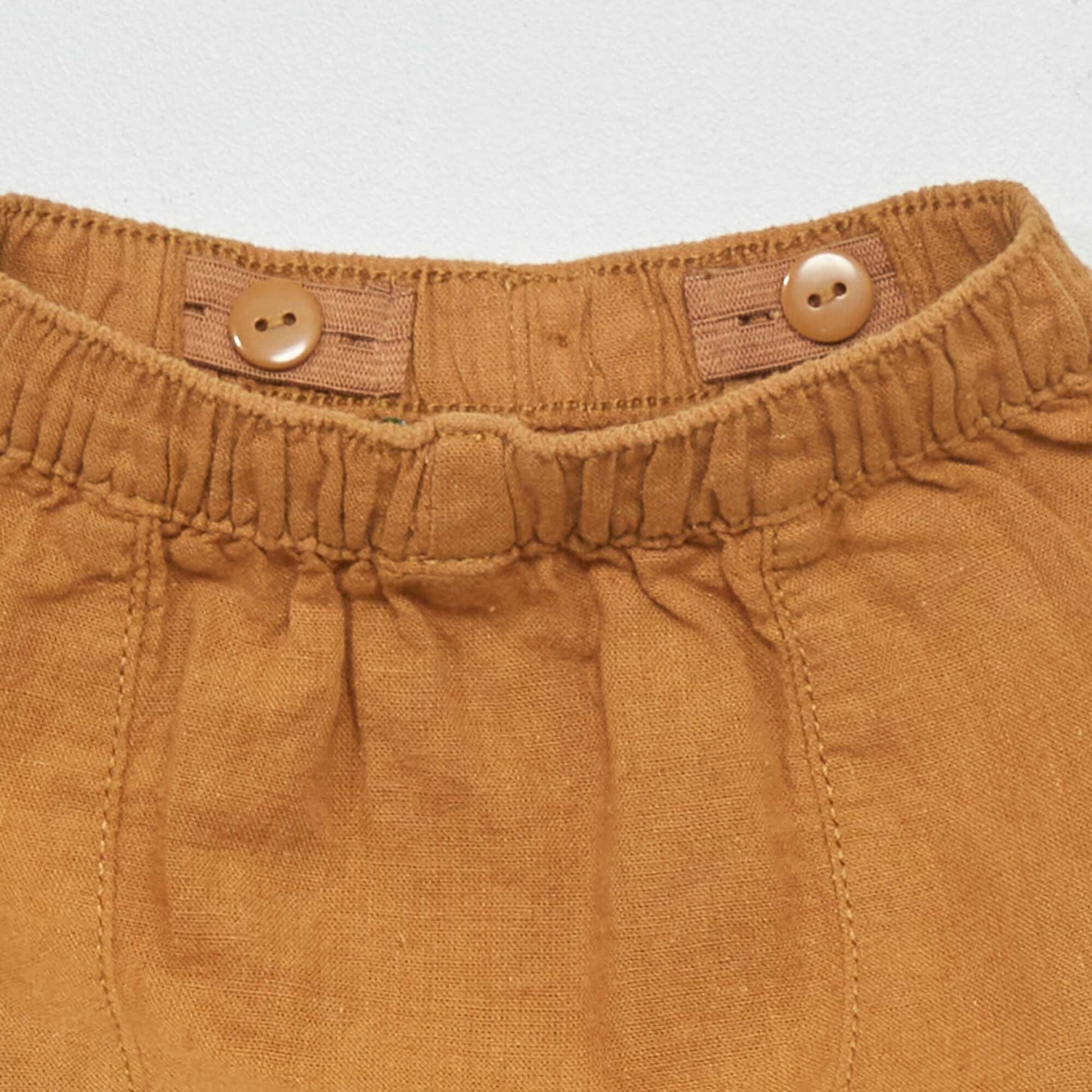 Linen shorts BEIGE