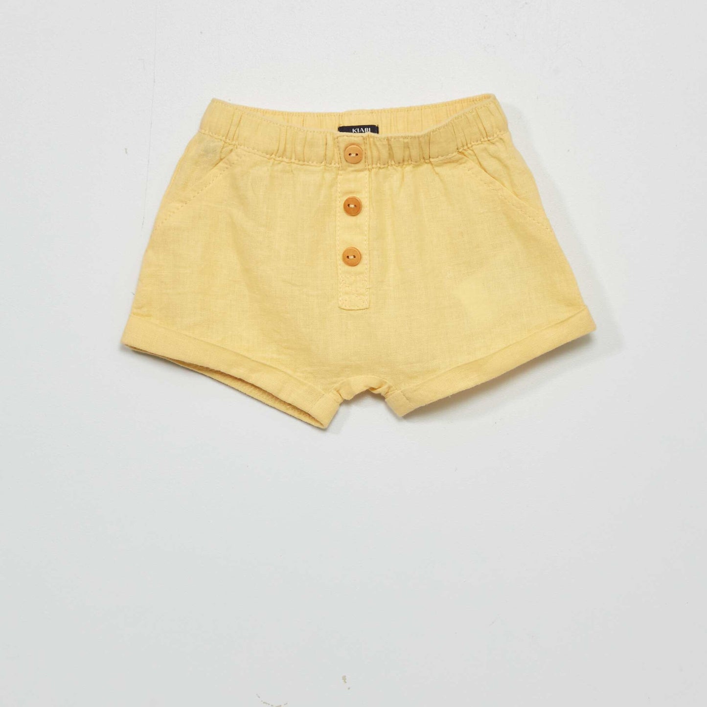 Linen shorts YELLOW