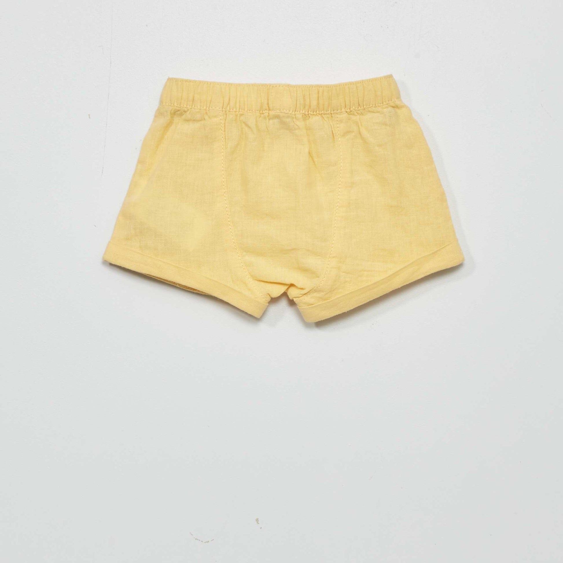 Linen shorts YELLOW