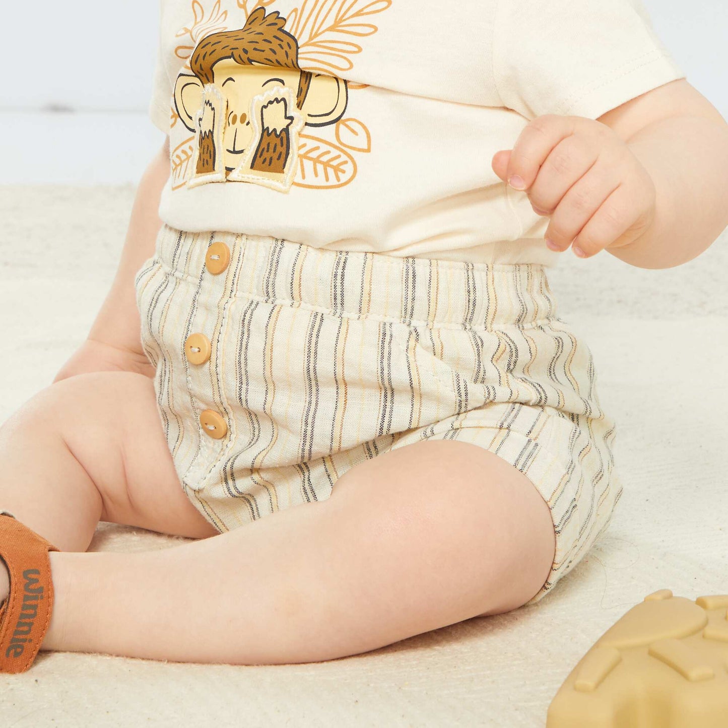 Linen shorts BEIGE