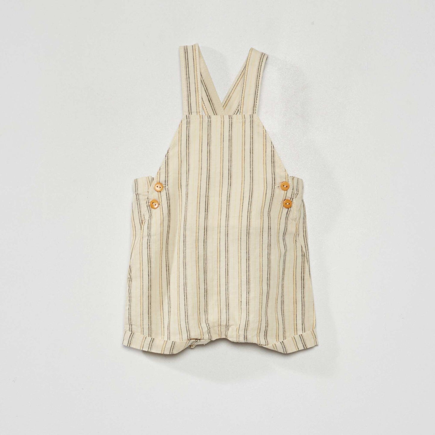 Linen dungarees WHITE
