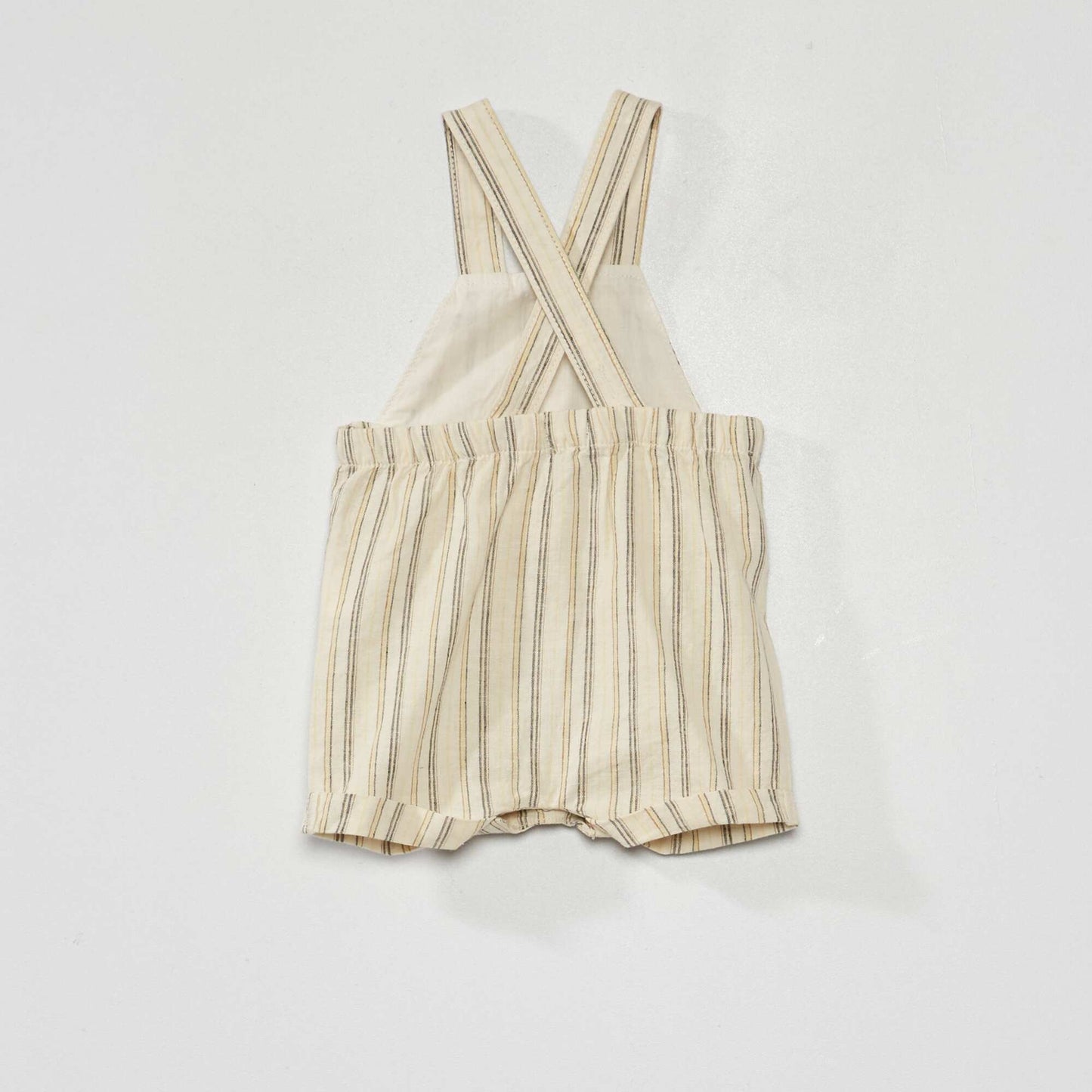 Linen dungarees WHITE