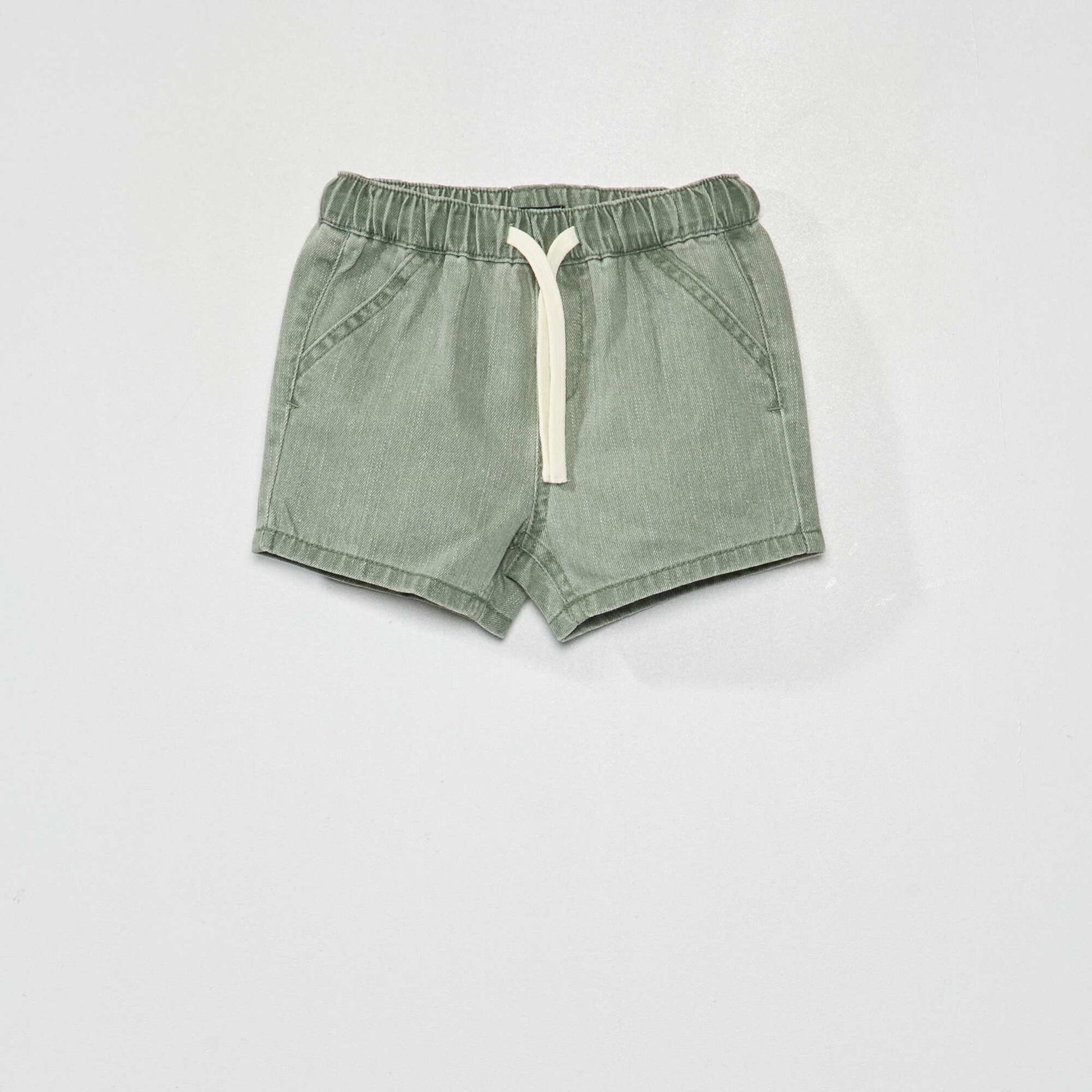 Denim Bermuda shorts GREEN