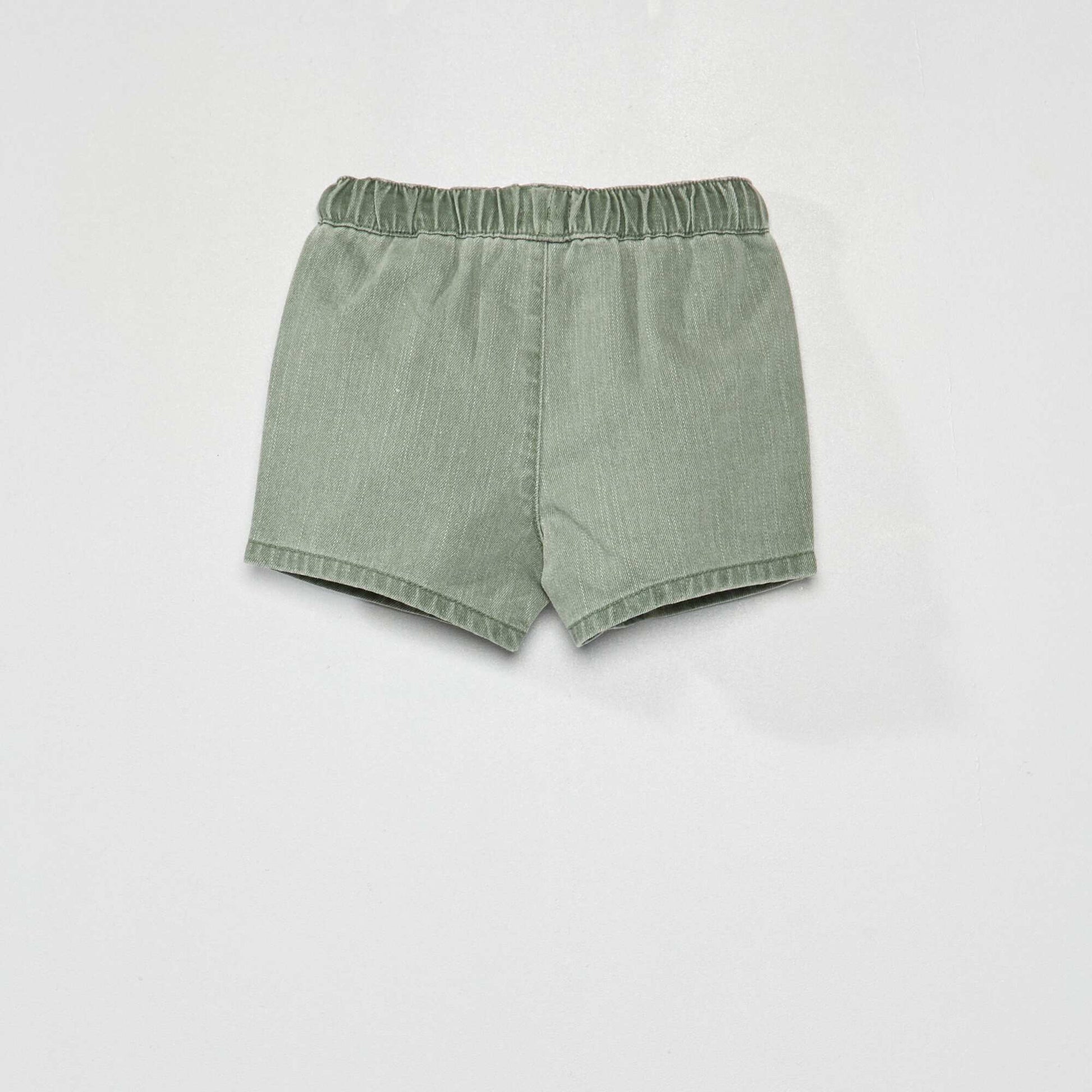 Denim Bermuda shorts GREEN